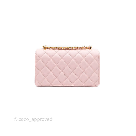 Chanel Clutch with Chain Caviar Pink Gold Hardware