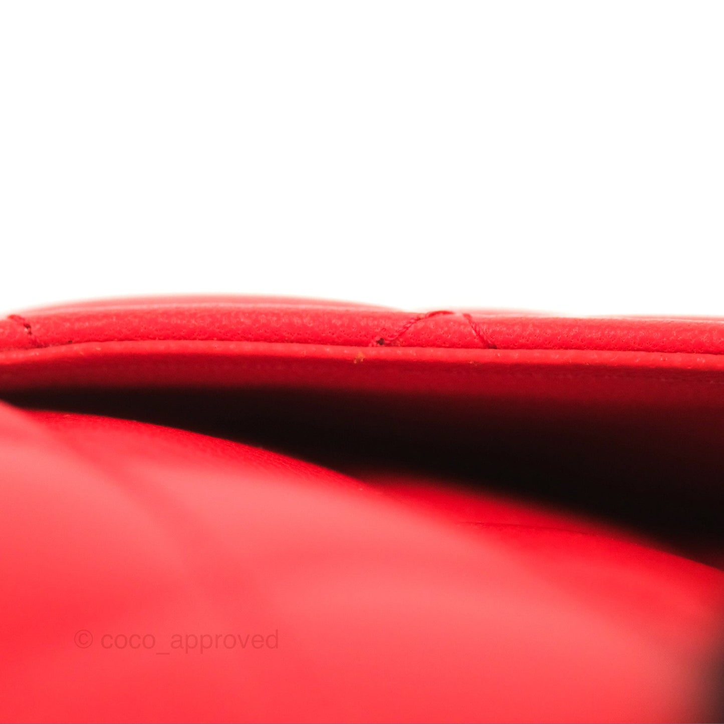Chanel Quilted Mini Rectangular Flap Red Lambskin Gold Hardware