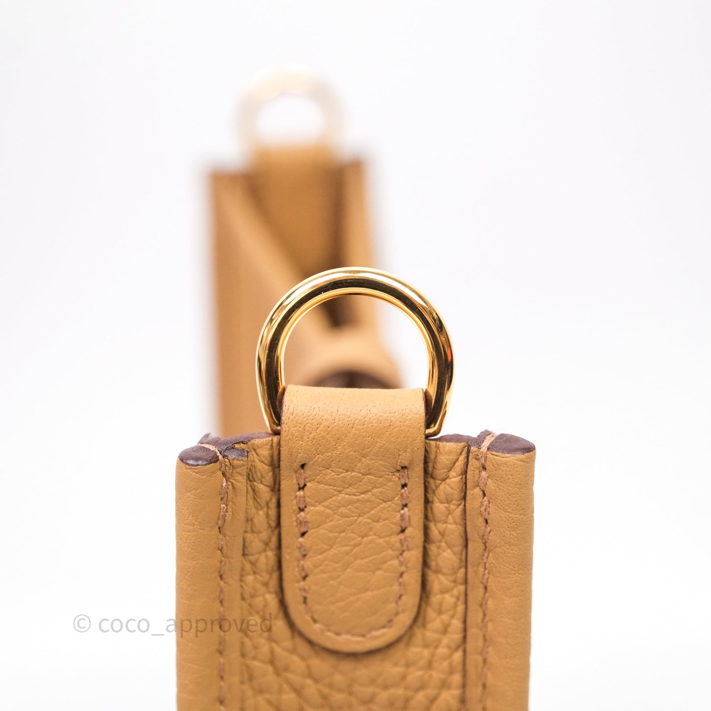 Hermès Mini Evelyne 16 Biscuit 48 Clemence Gold Hardware