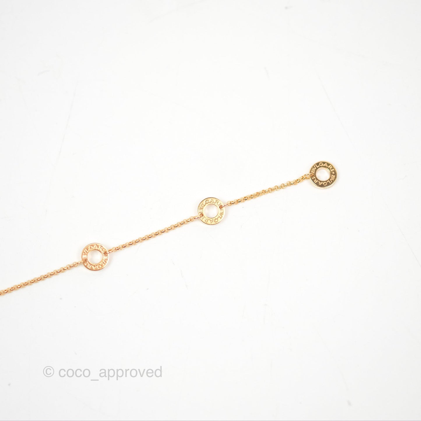Bvlgari Zero1 Mini Necklace Black Ceramic 18K Pink Gold