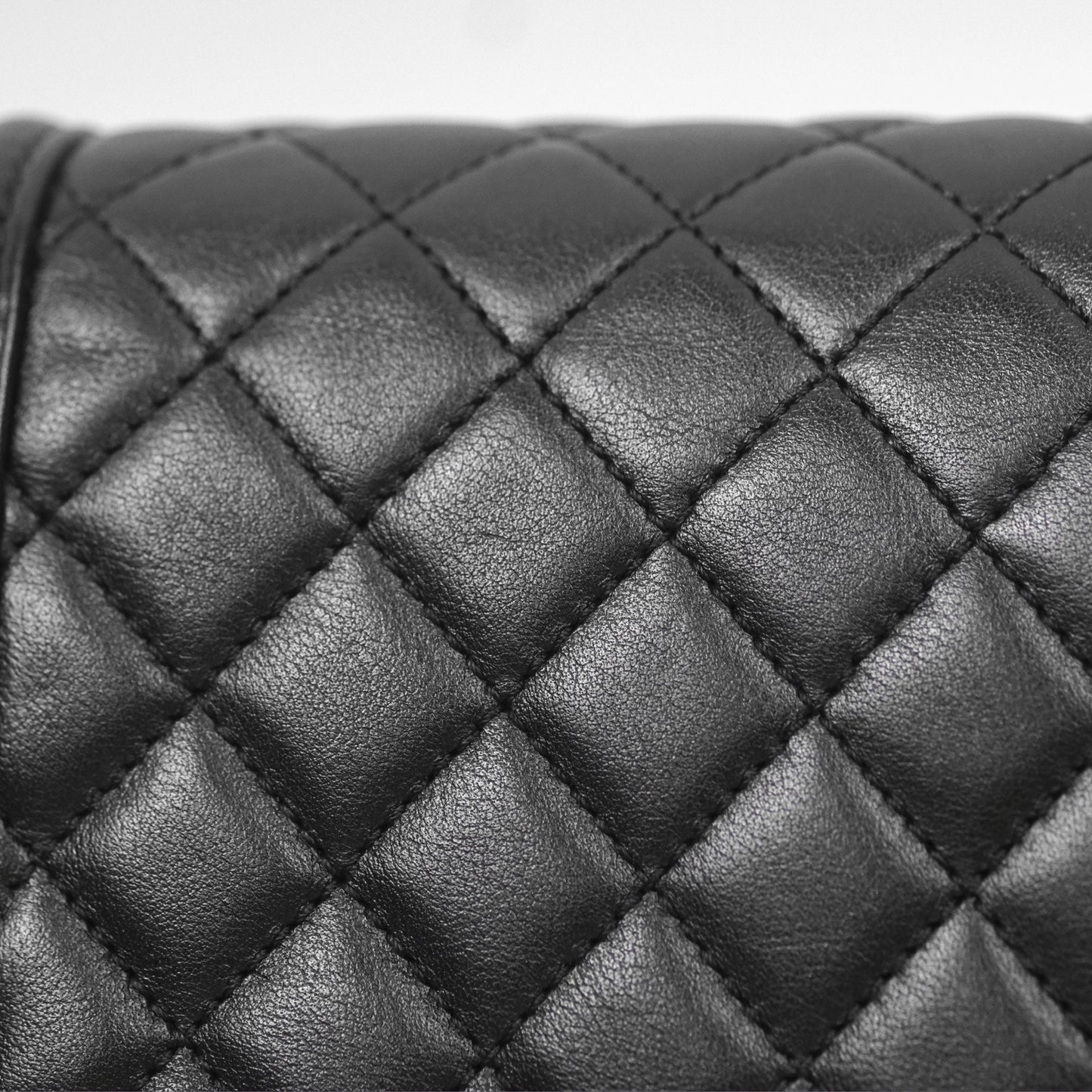 Chanel Small Boy Black Calfskin Ruthenium Hardware