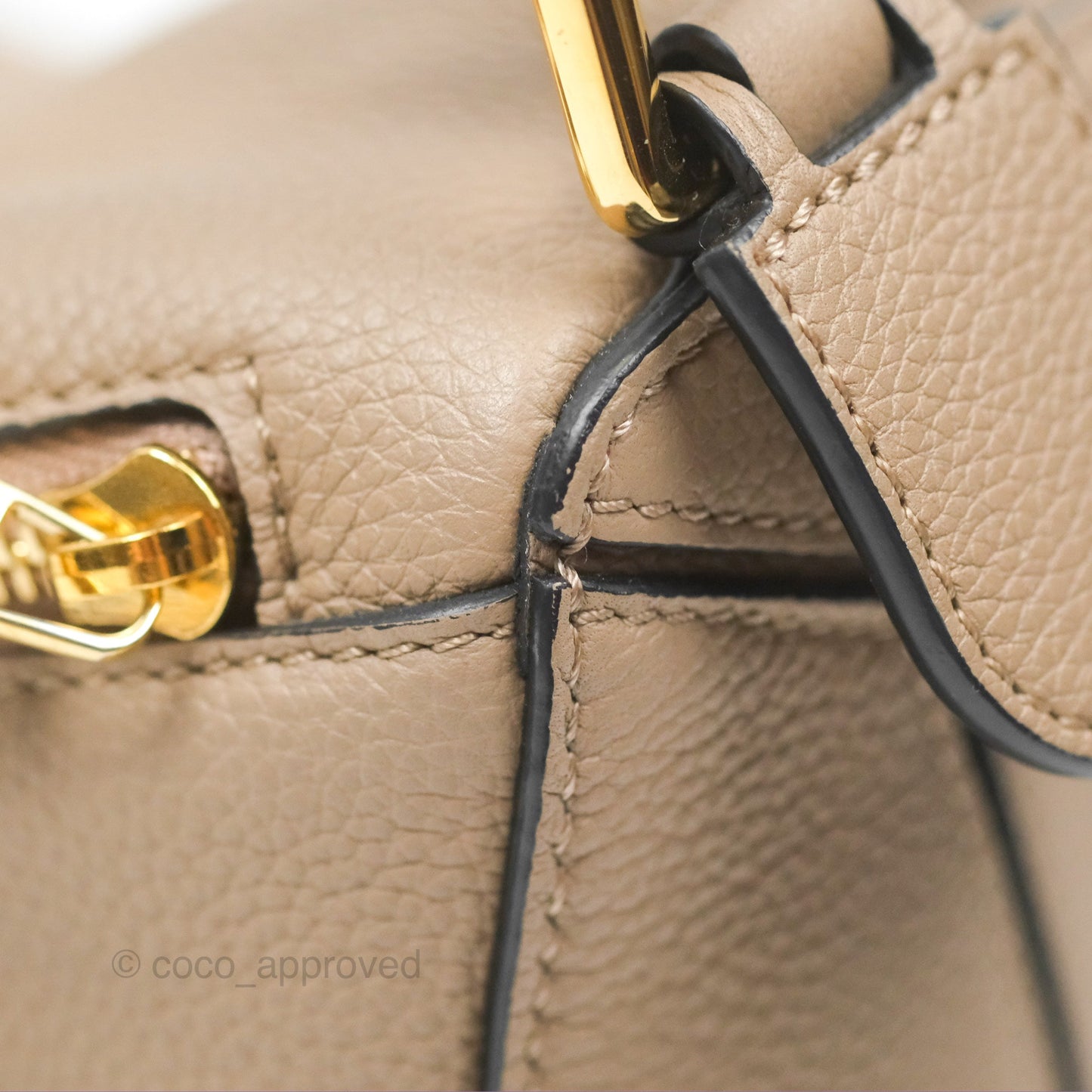 Loewe Small Puzzle Bag Sand Mink Grained Calfskin