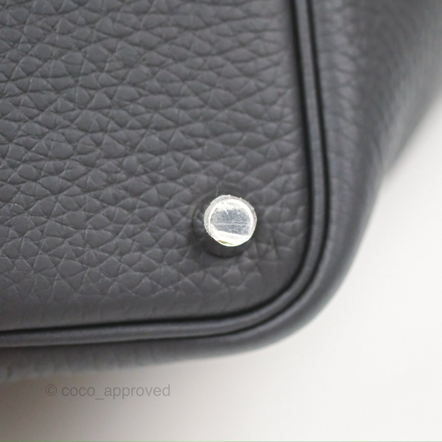 Hermès Picotin 18 Caban Clemence Palladium Hardware