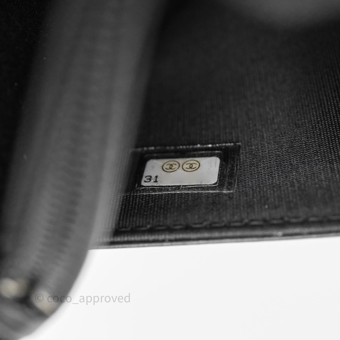 Chanel Quilted Wallet on Chain WOC Stitching Black Calfskin Gold Hardware