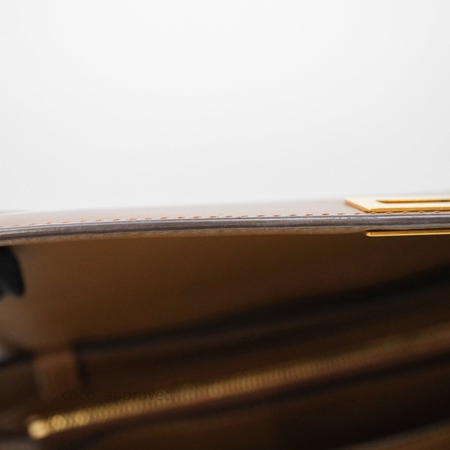 Celine Medium Classic Box Flap Caramel Calfskin