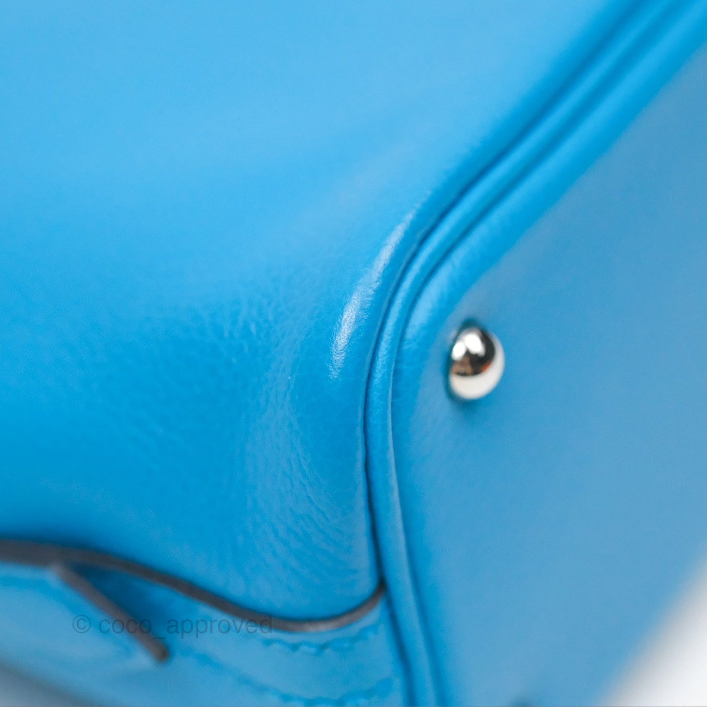 Hermès Bolide Mini 1923 Bleu Frida Evercolor Palladium Hardware
