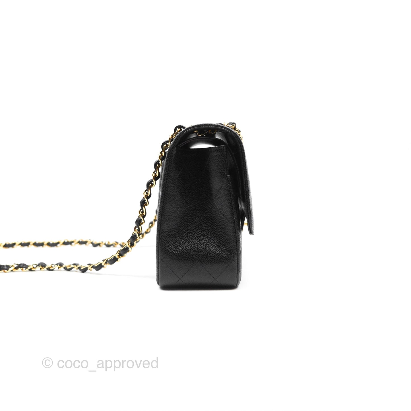 Chanel Jumbo Double Flap Black Caviar Gold Hardware⁣⁣