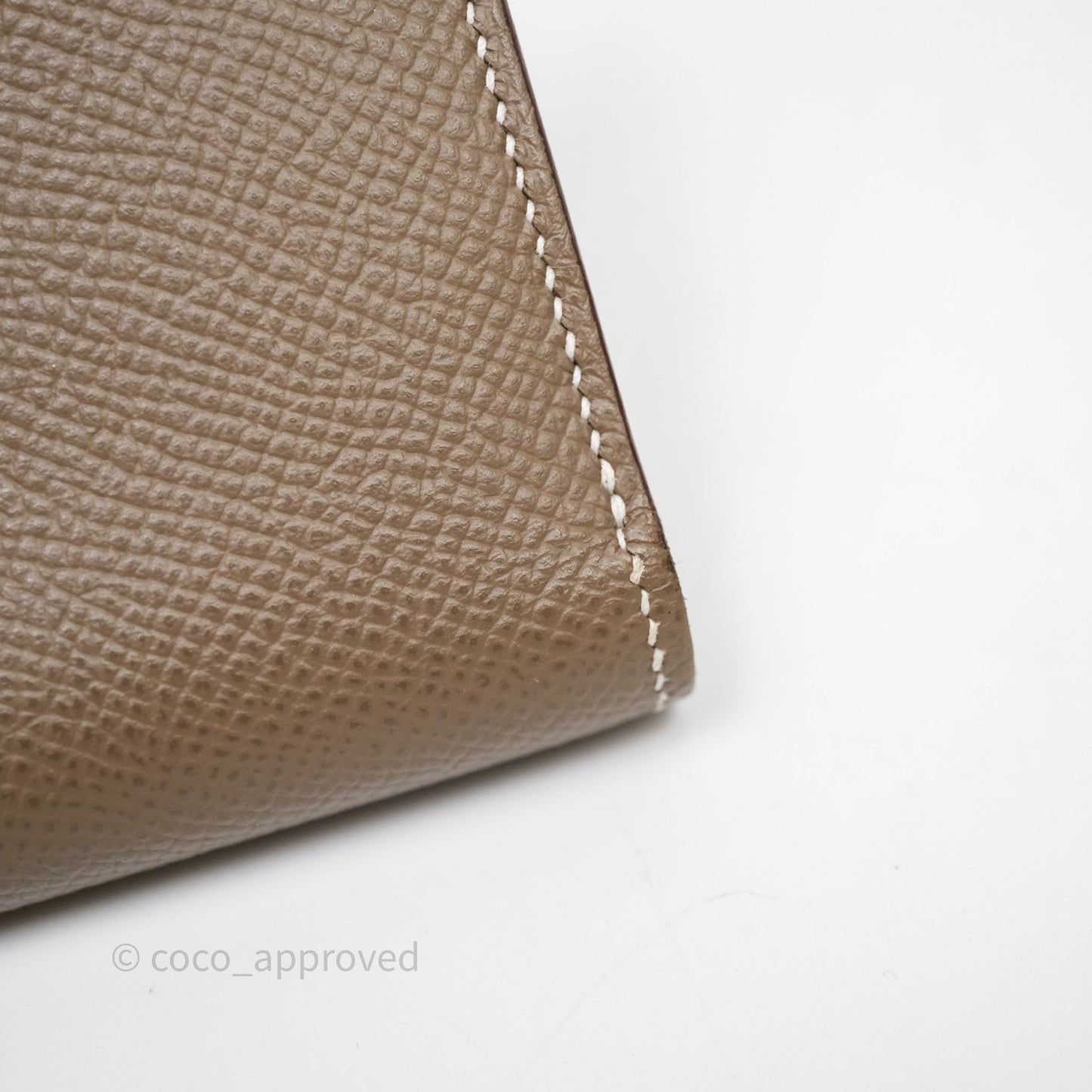 Hermès Bearn Compact Wallet Etoupe Epsom Gold Hardware
