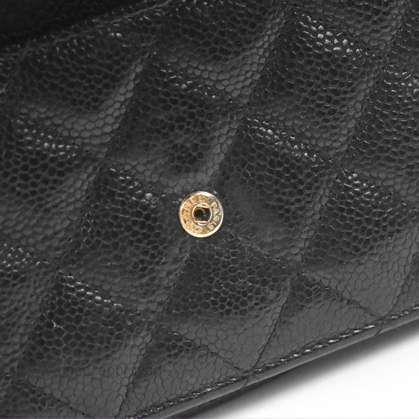 Chanel Boy Wallet on Chain WOC Black Caviar Gold Hardware