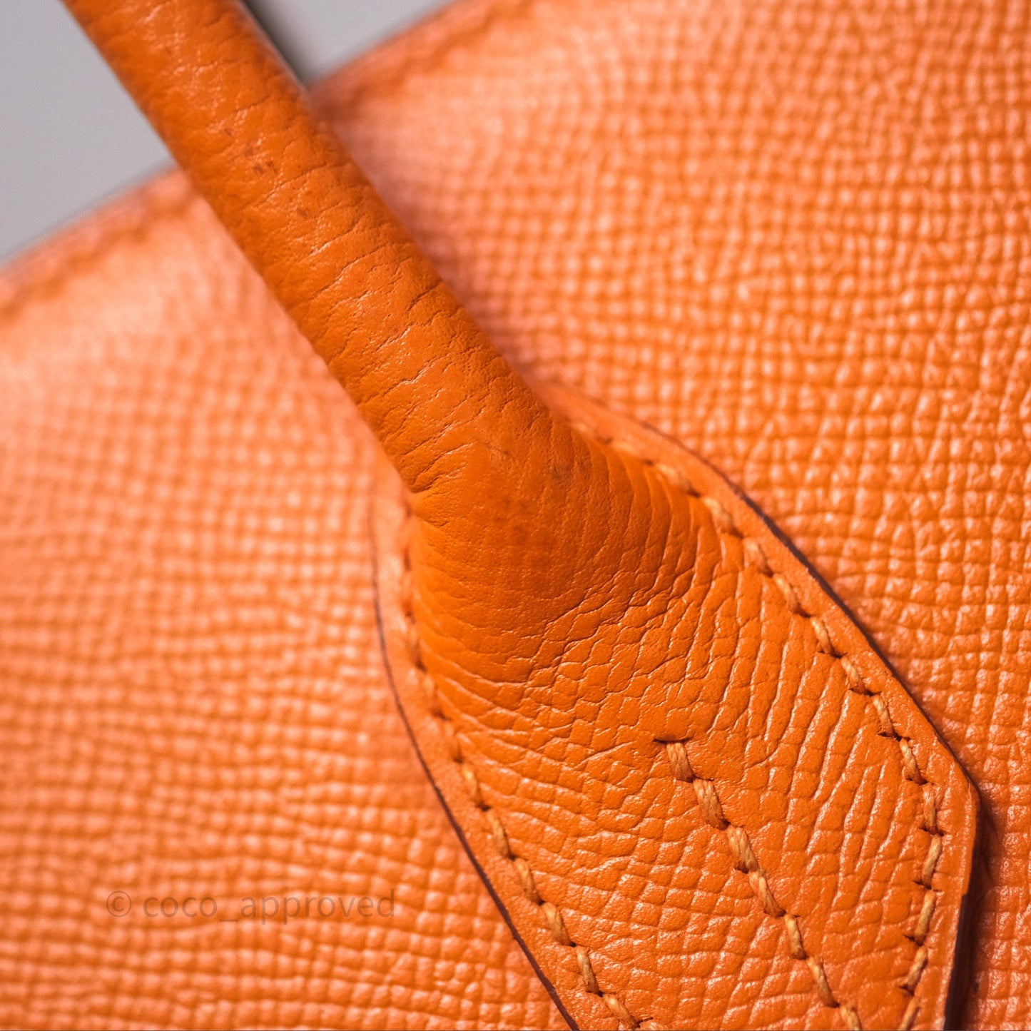 Hermès Birkin 30 Retourne Orange Epsom Palladium Hardware