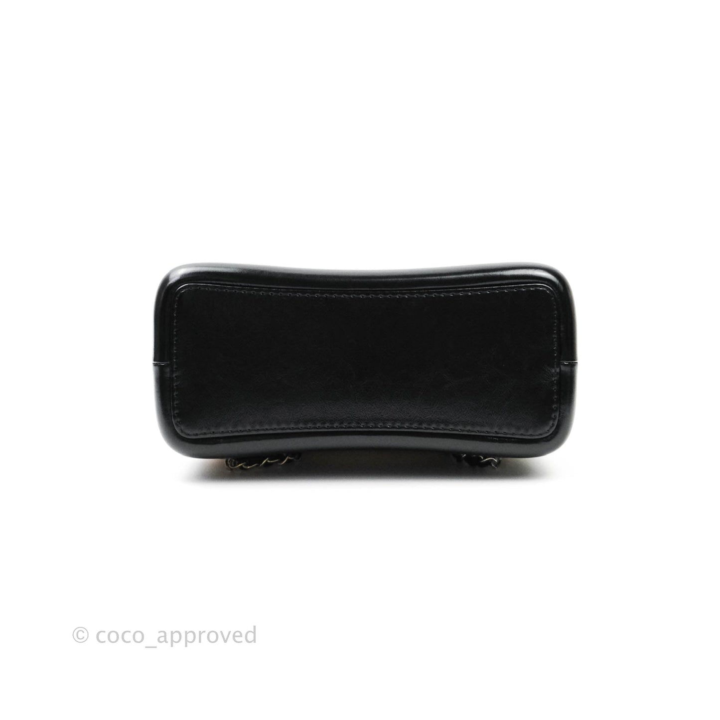 Chanel Gabrielle Backpack Black Aged Calfskin Small Beige Black