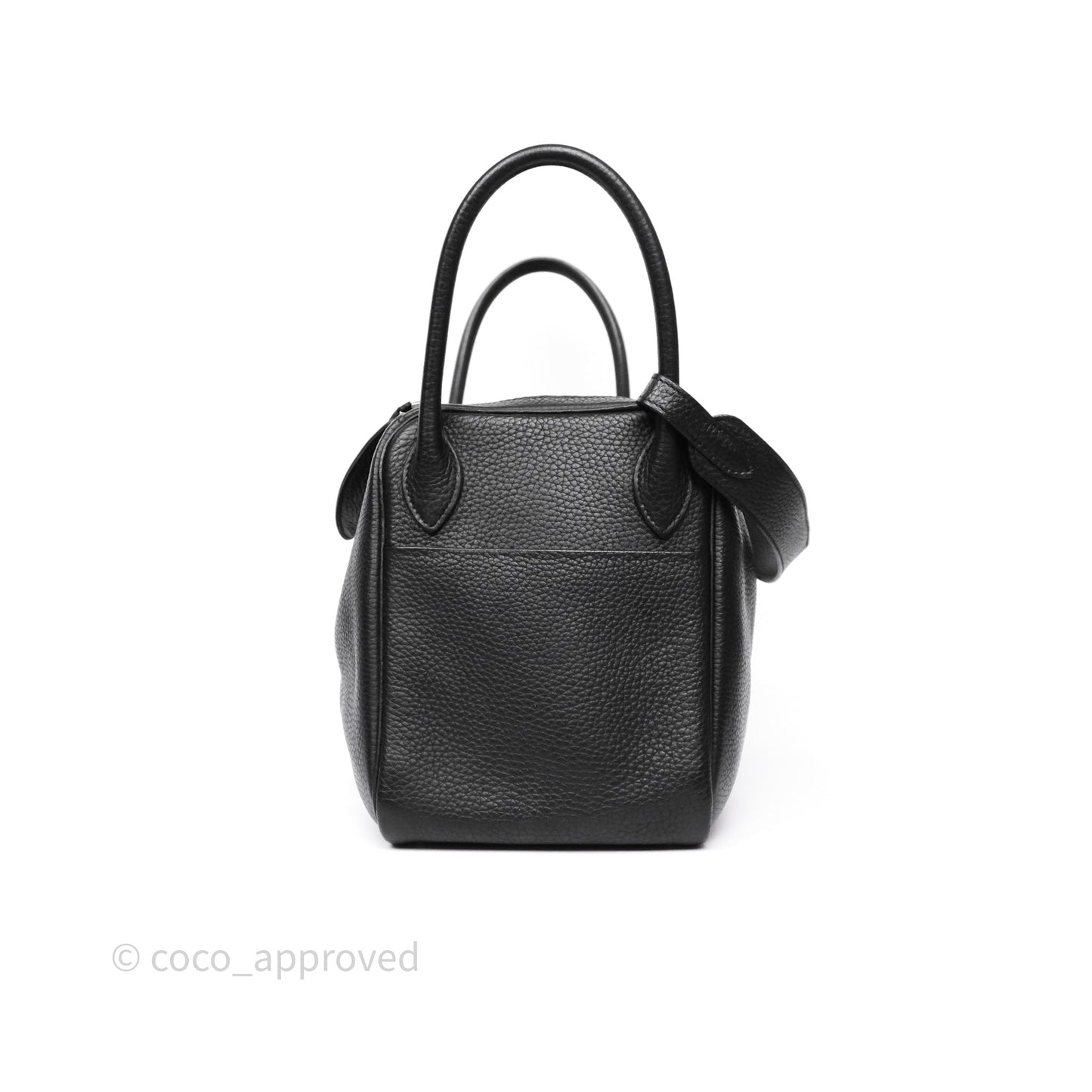 Hermès Lindy 30 Black Clemence Palladium Hardware