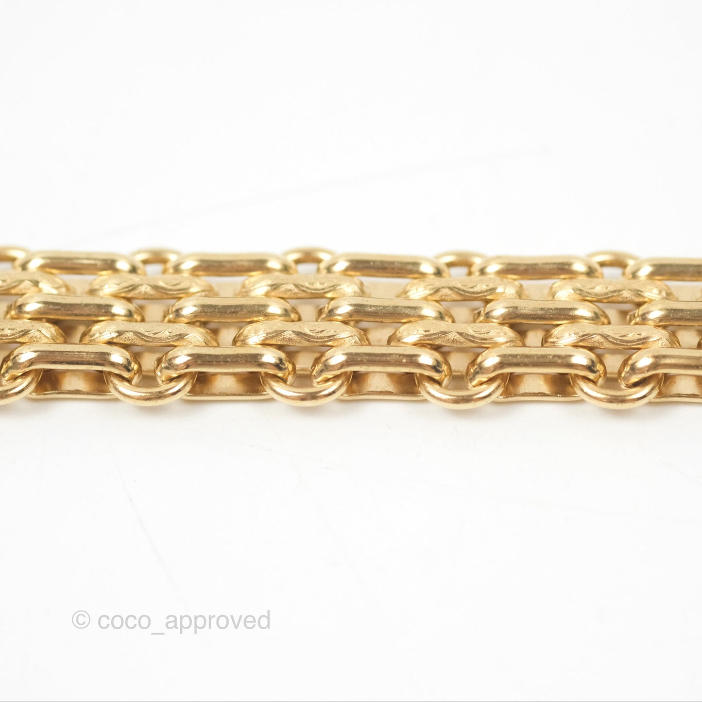 Chanel Crystal Logo Choker Gold Tone 20A