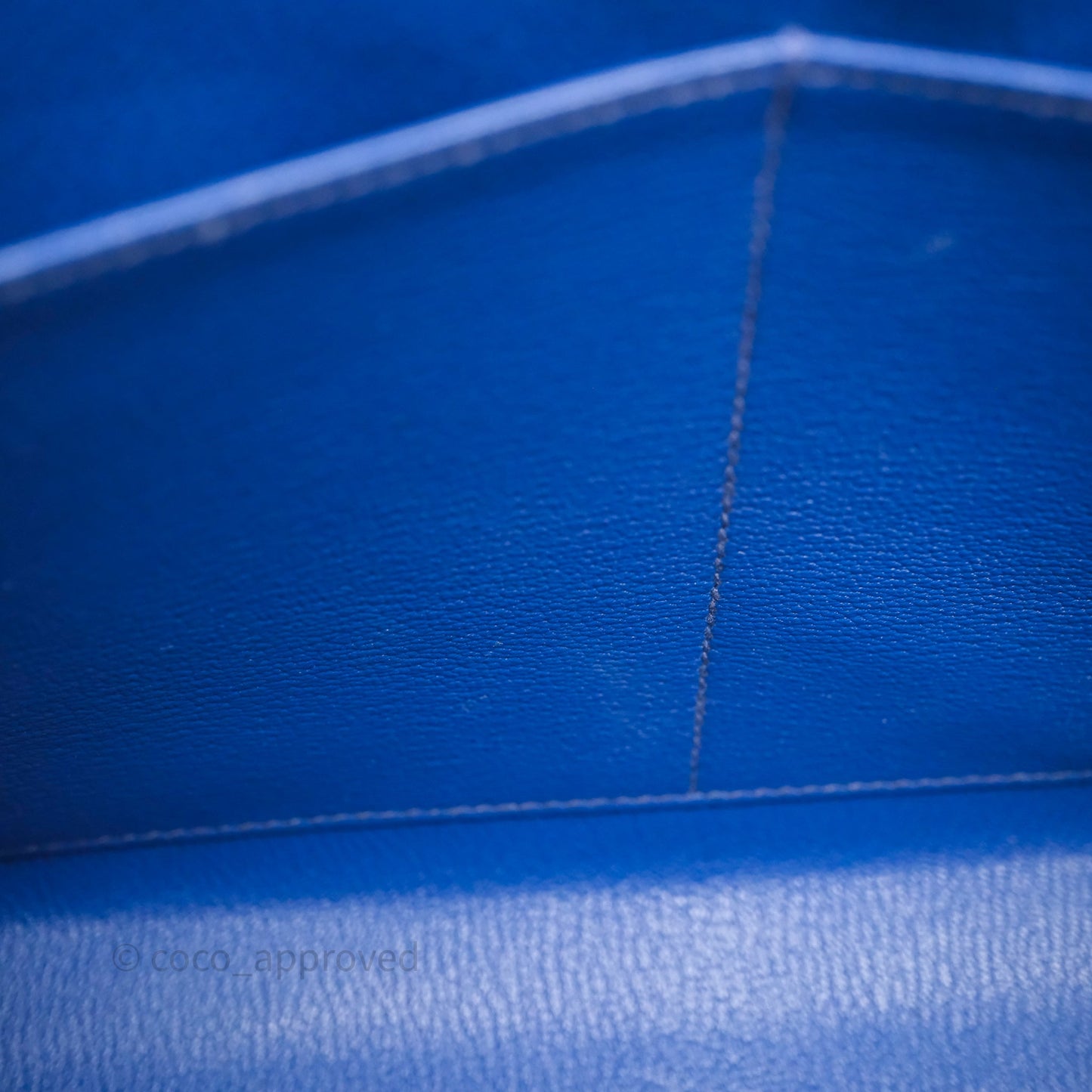 Hermes Kelly 32 Bleu Saphir 73 Epsom Palladium Hardware
