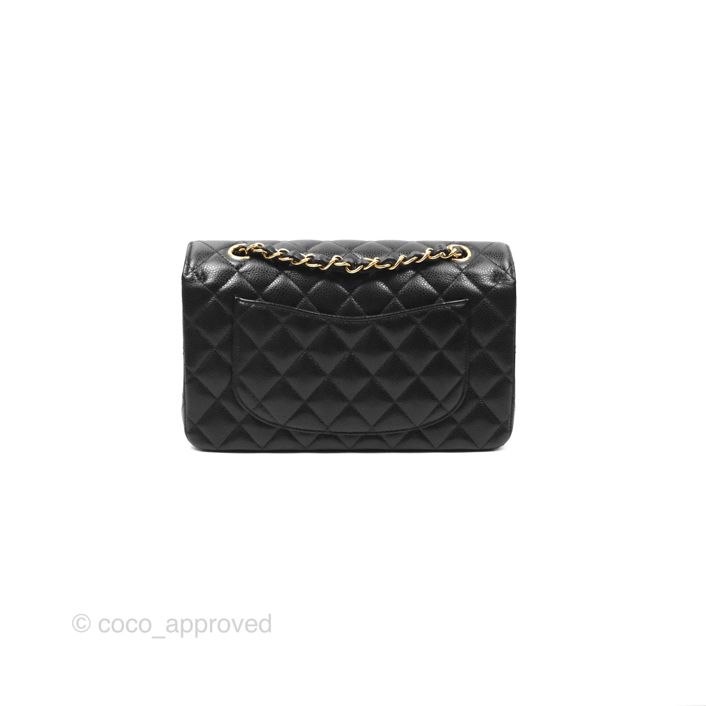 Chanel Small Classic Quilted Flap Black Caviar Gold Hardware
