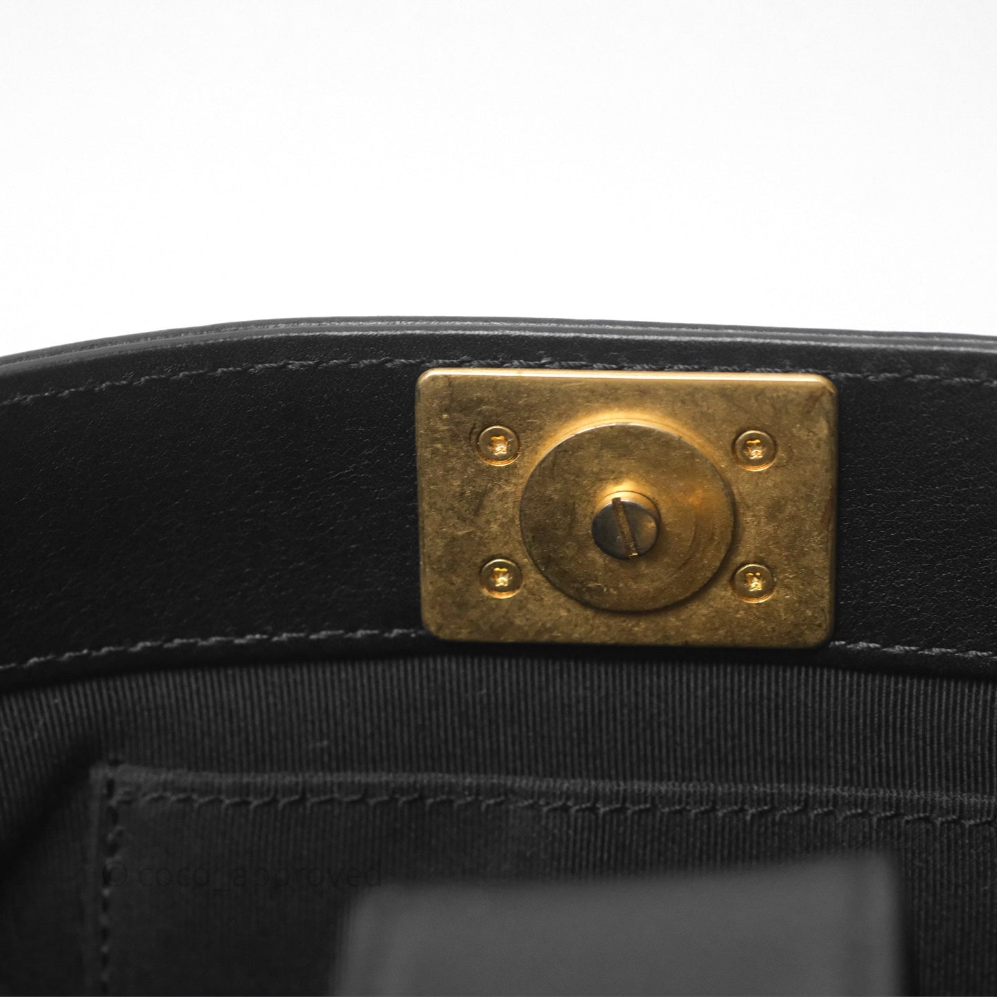 Chanel Quilted Boy Bucket Bag Black Lambskin Aged Gold Hardware