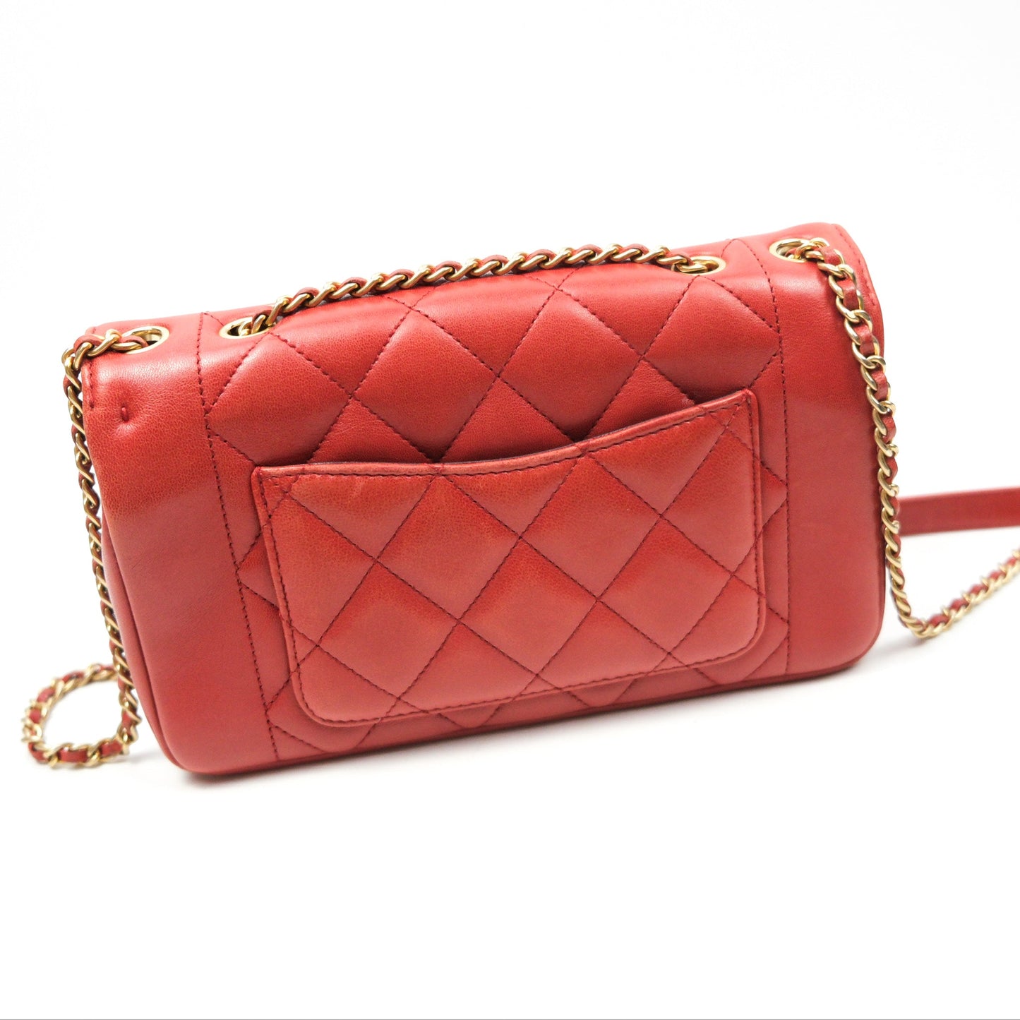 Chanel Diana Reissue Brick Red Gold Hardware
