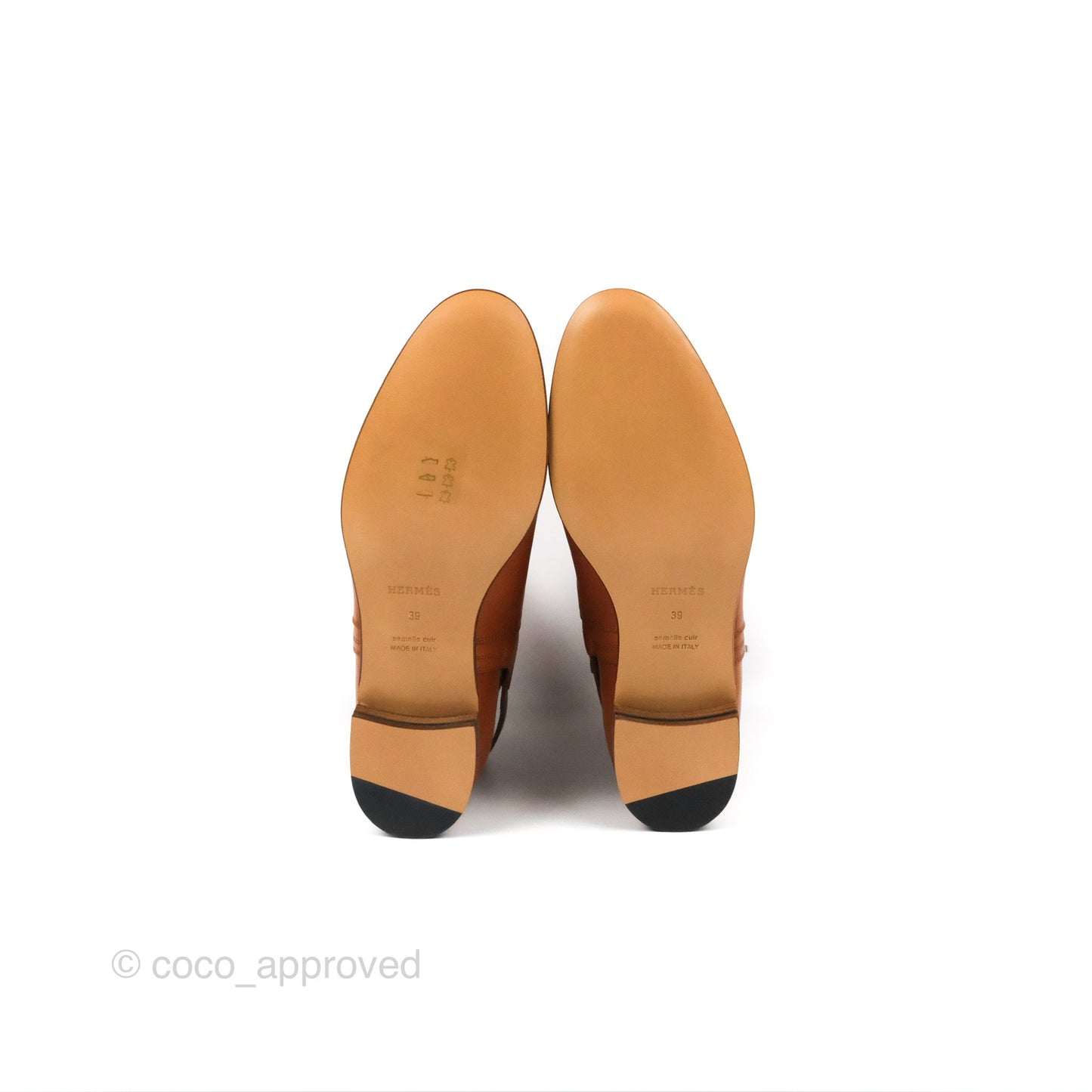 Hermès Neo Ankle Boots Naturel Calfskin Size 39