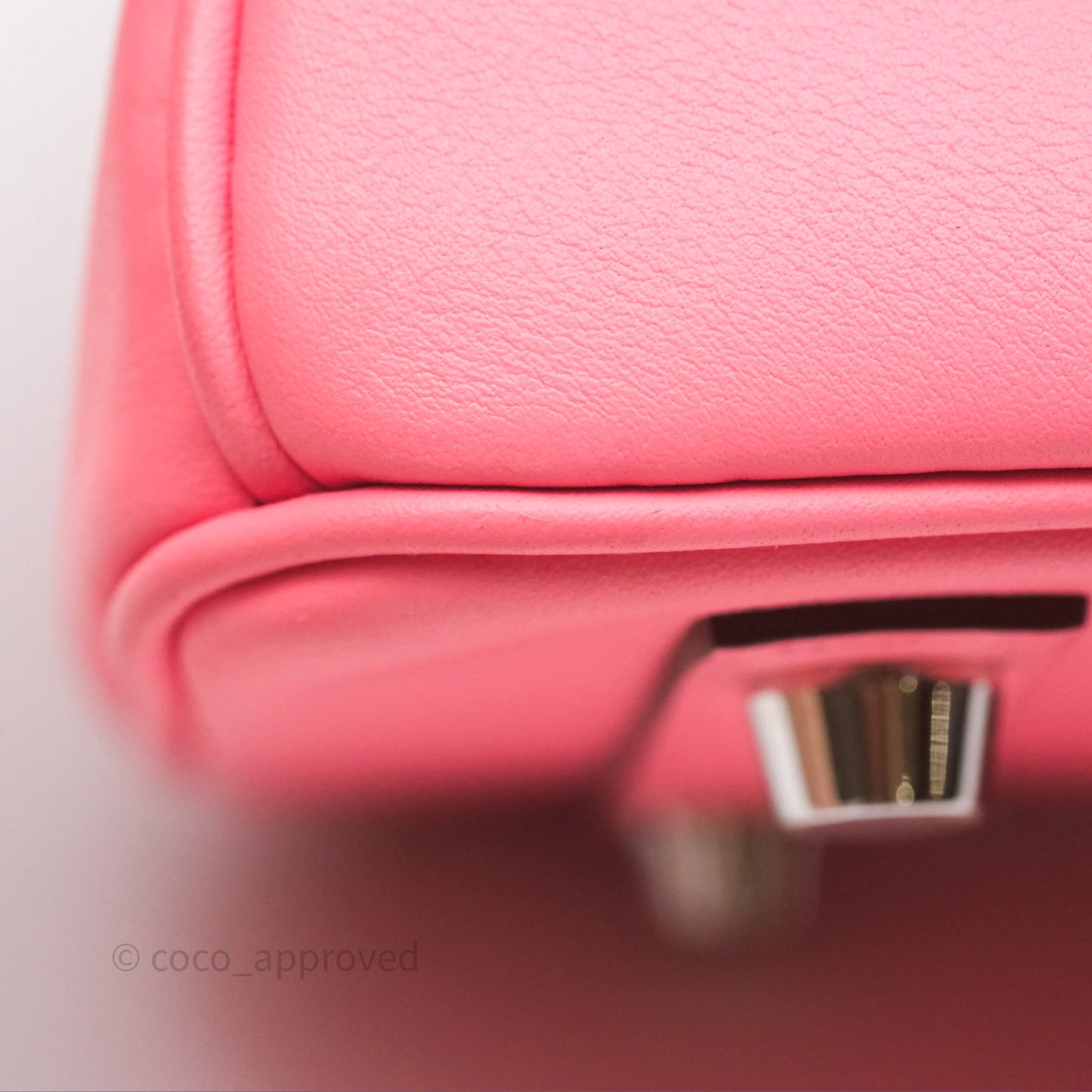 Hermès Birkin 25 Retourne Rose Azalee 8W Swift Palladium Hardware