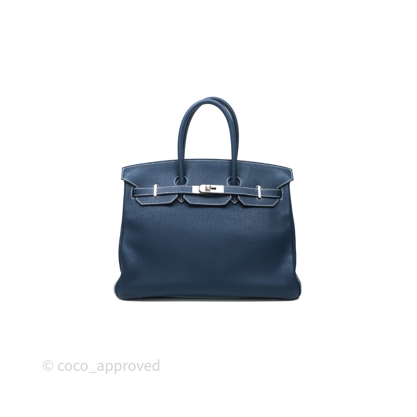 Hermès Birkin 35 Bleu de Prusse 7P Togo Palladium Hardware