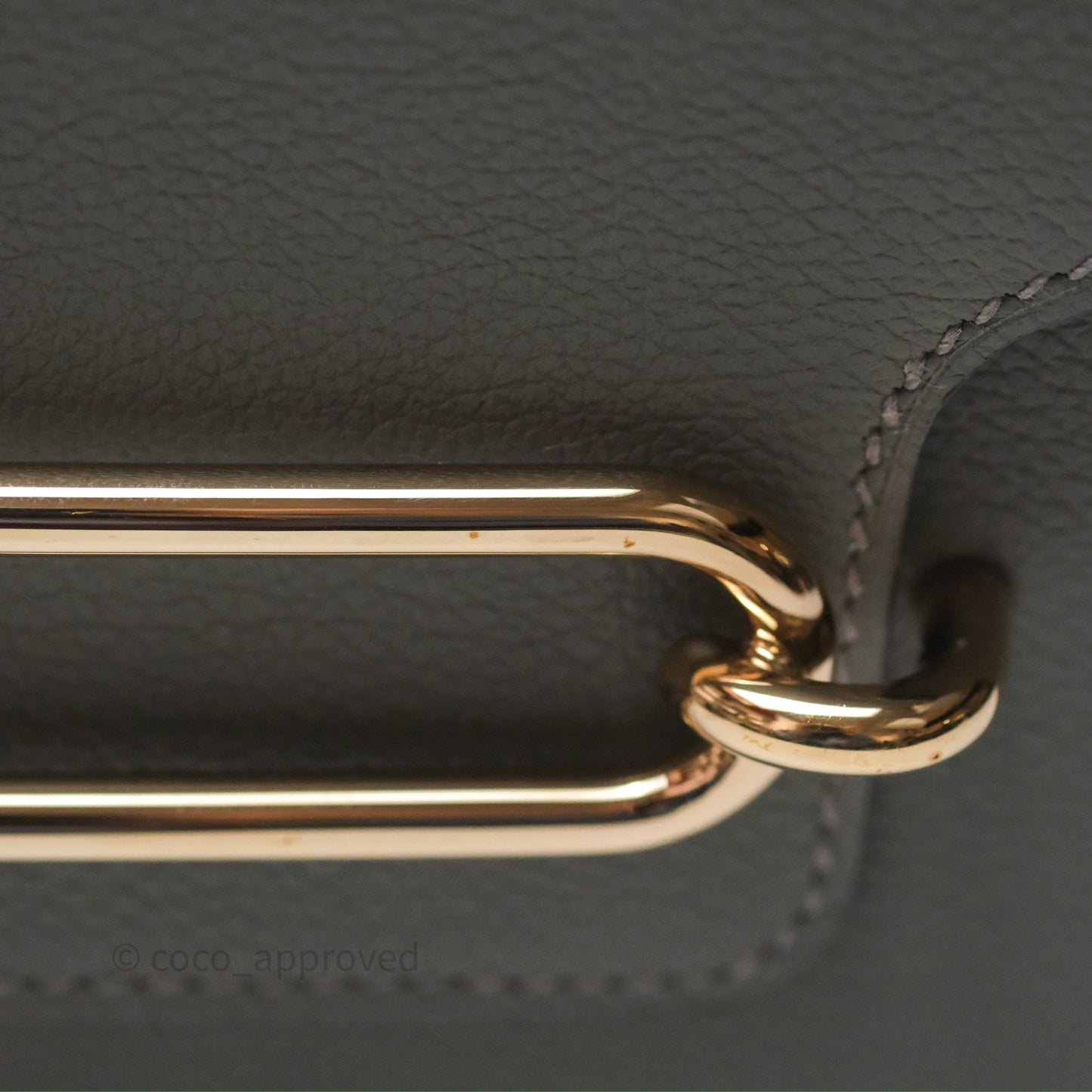 Hermès Roulis Mini 18 Gris Meyer 0L Evercolor Permabrass Hardware