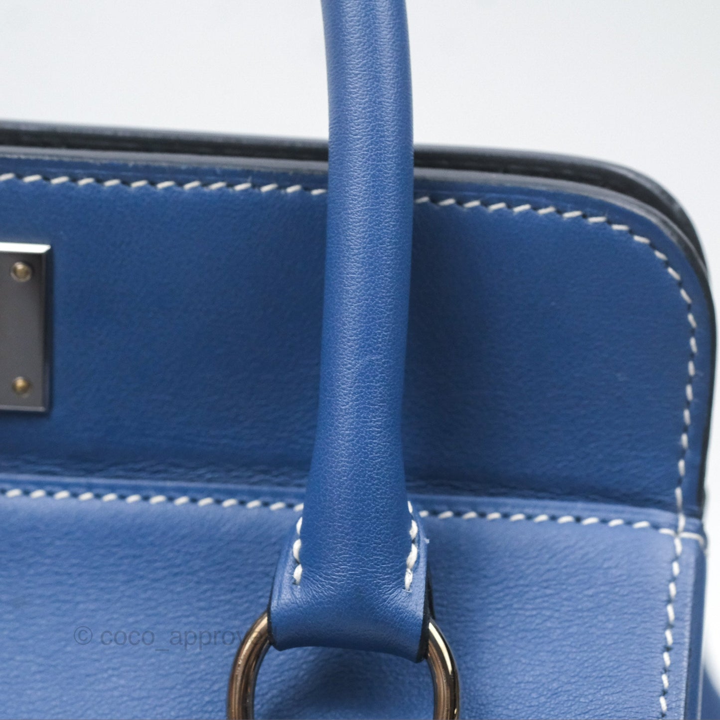 Hermès ToolBox 20 Bleu Agate R2 Swift Palladium Hardware