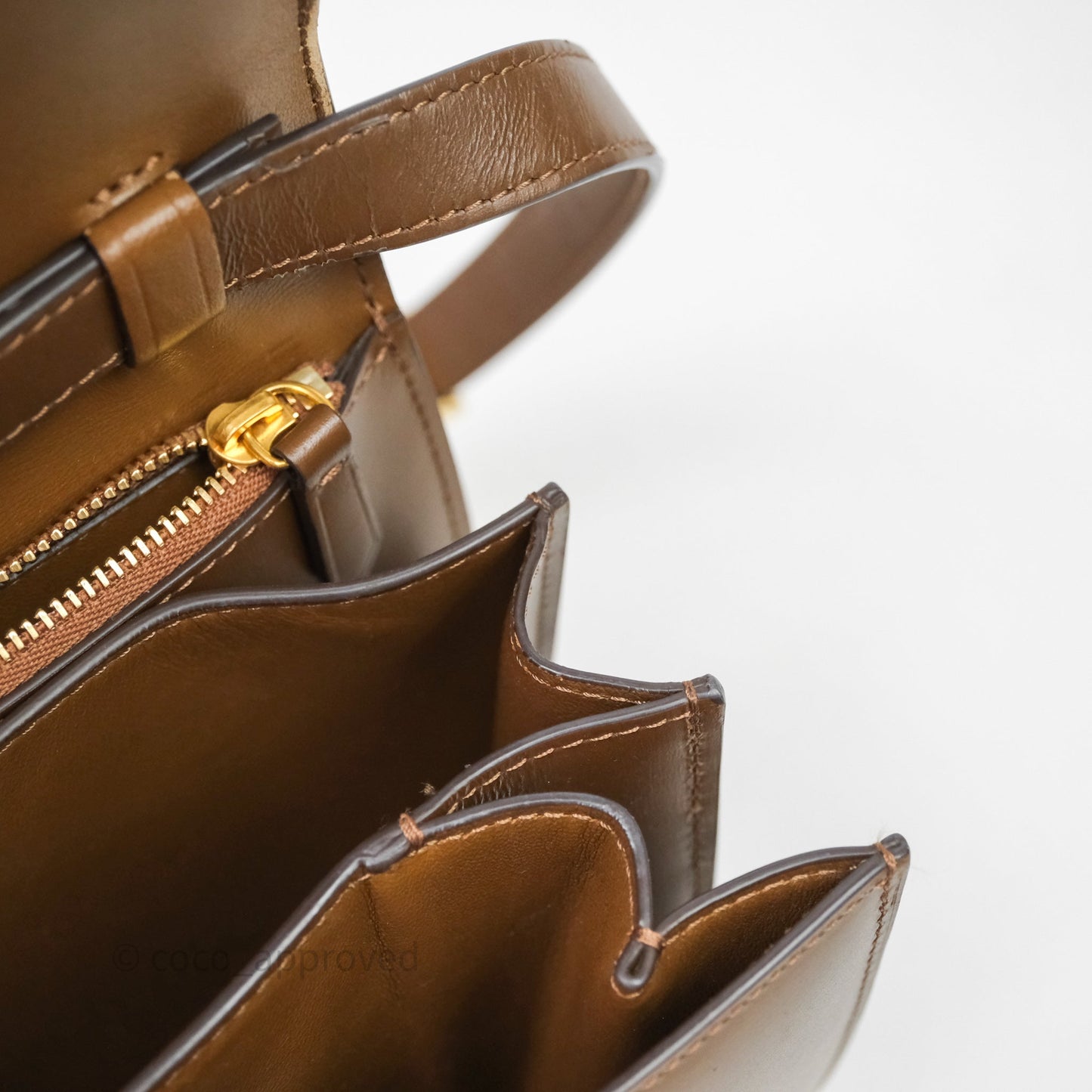 Celine Medium Classic Box Flap Caramel Calfskin