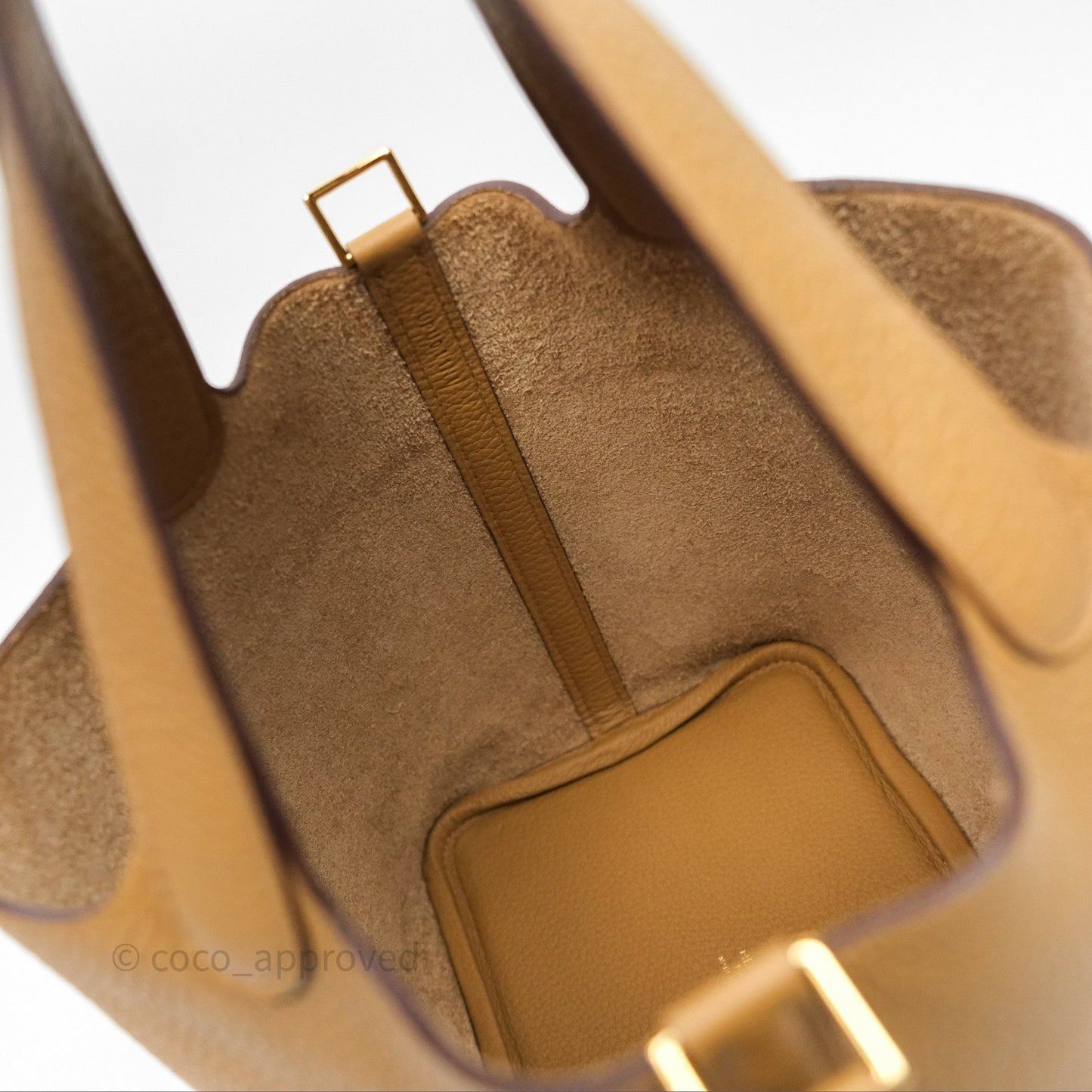 Hermès Picotin Lock 18 Biscuit 48 Clemence Gold Hardware