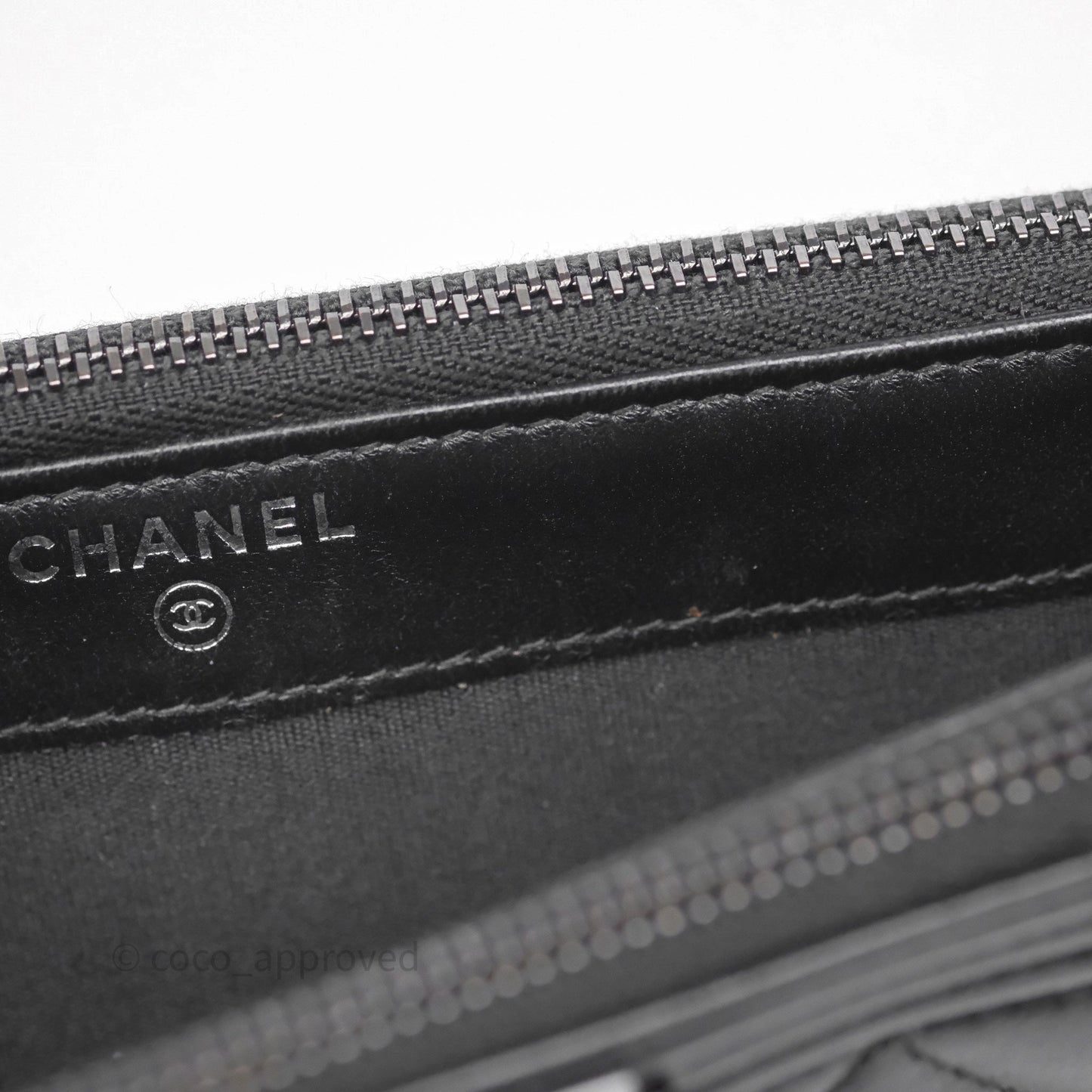 Chanel Boy Double Zip Clutch On Chain So Black Lambskin