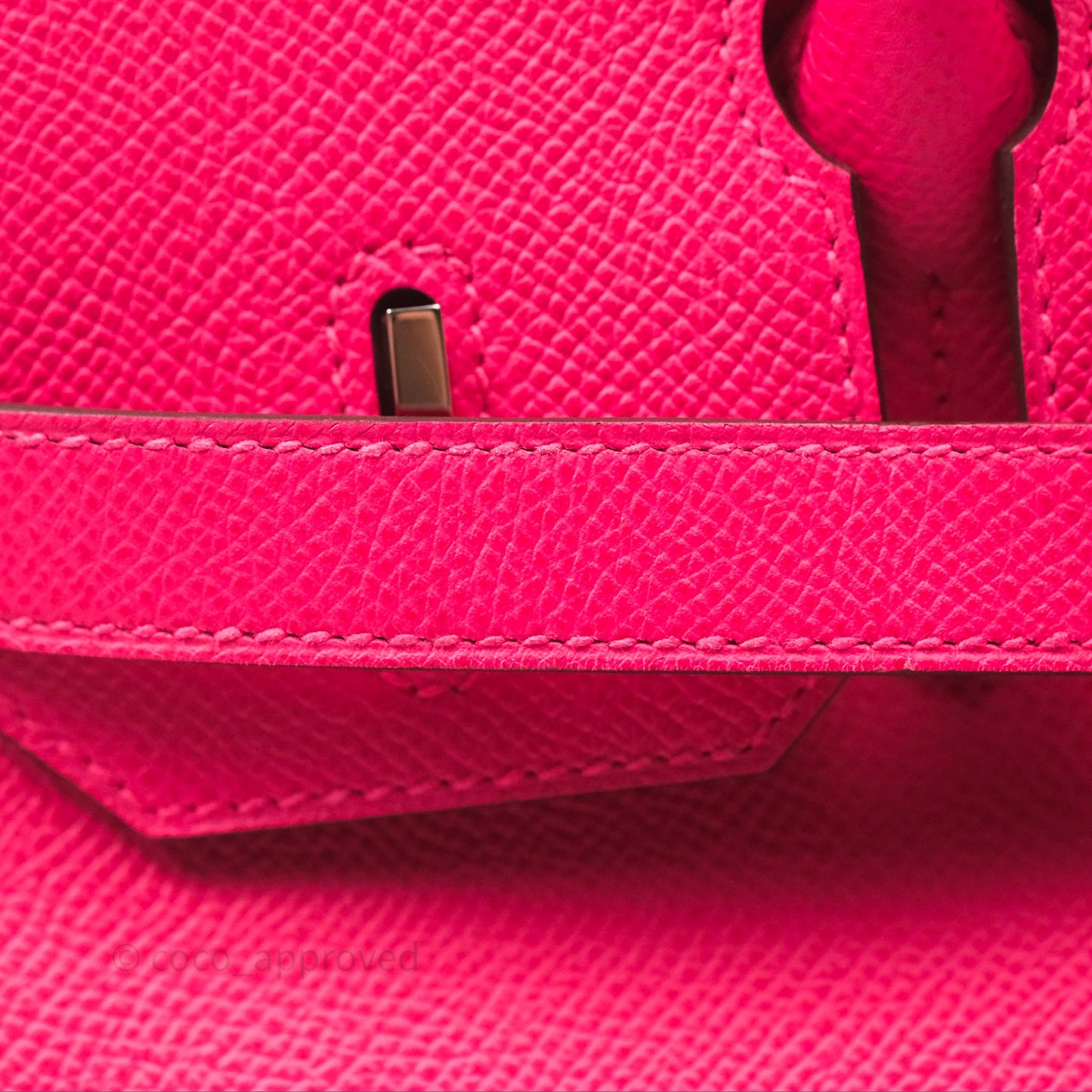 Hermès Birkin 30 Framboise 90 Epsom Palladium Hardware