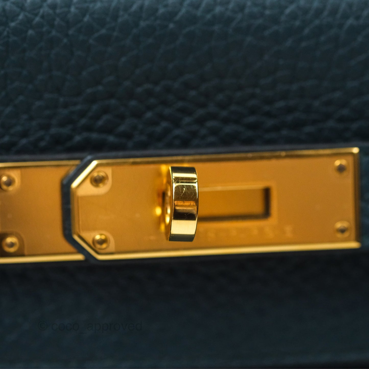 Hermès Kelly 28 Retourne Dark Green Clemence Gold Hardware
