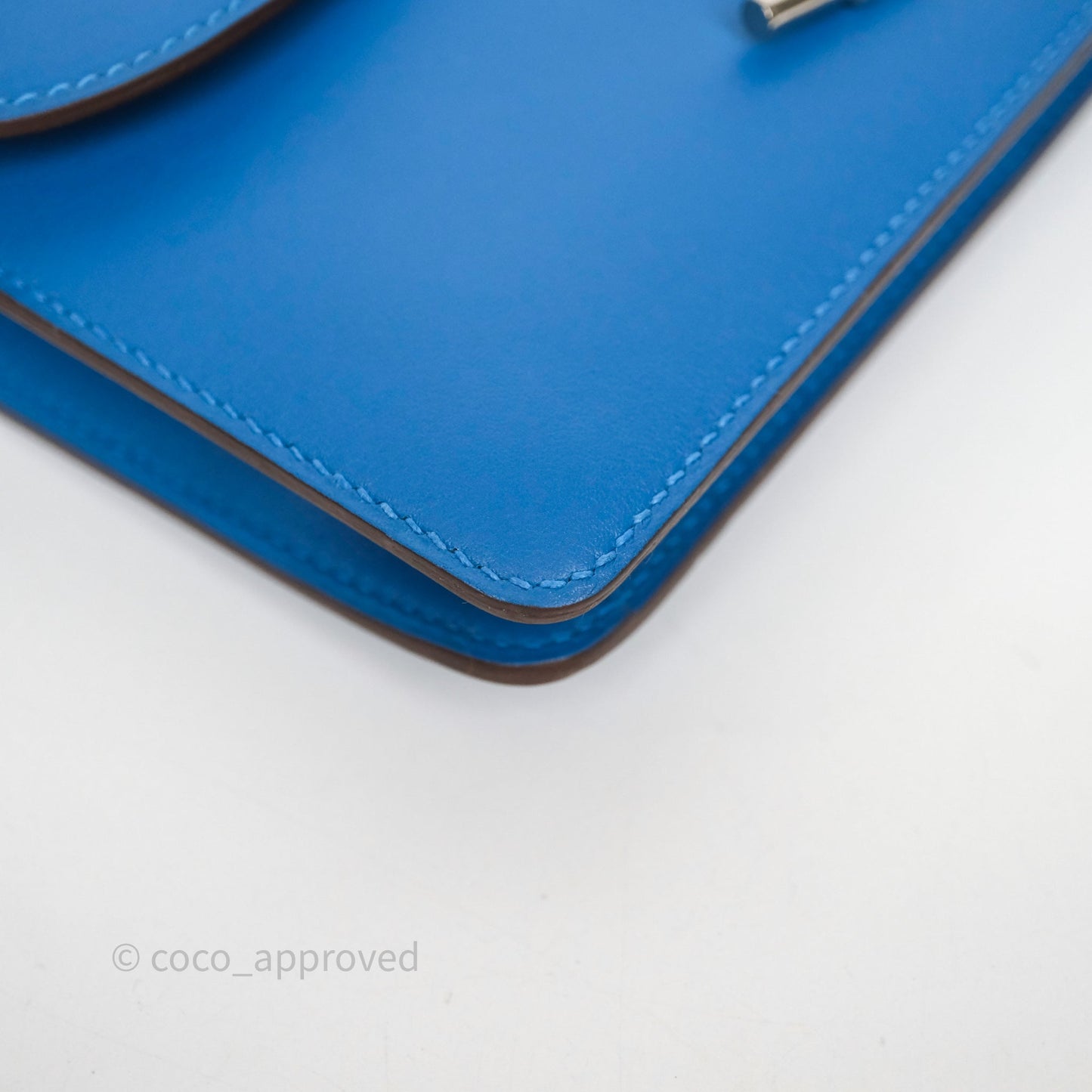 Hermès Catenina Bleu de Galice S7 Swift Palladium Hardware