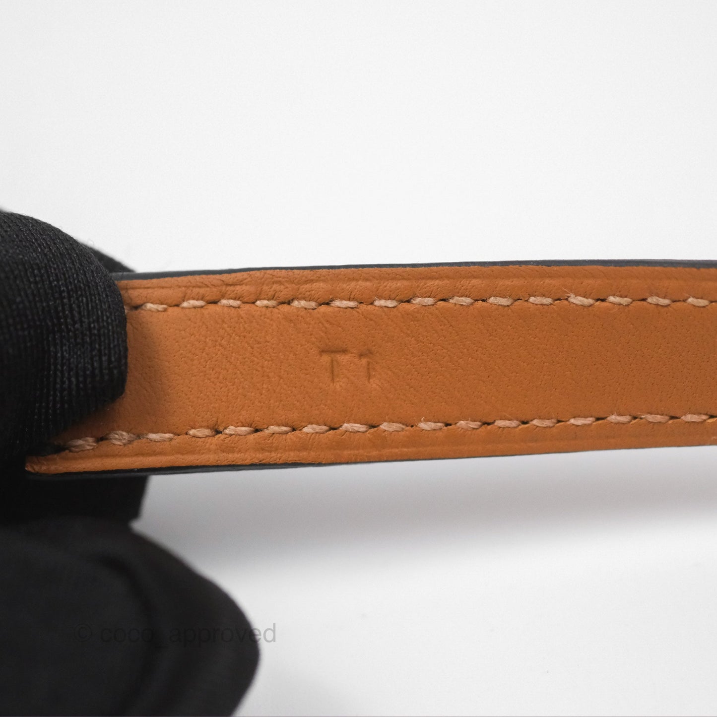 Hermès O'Kelly Bracelet Noir 89 Swift Gold Hardware