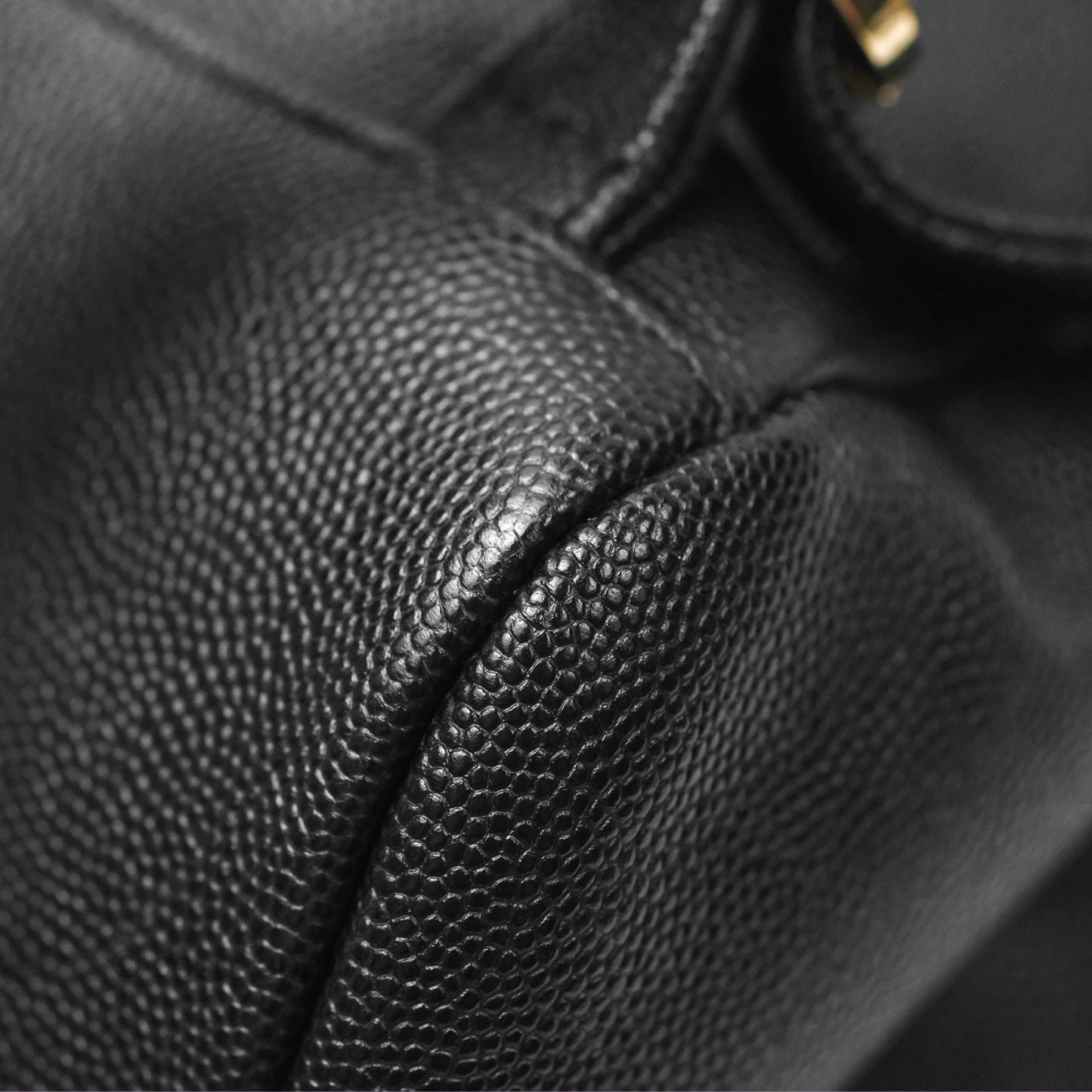 Chanel Quilted Business Affinity Backpack Black Caviar Gold Hardware