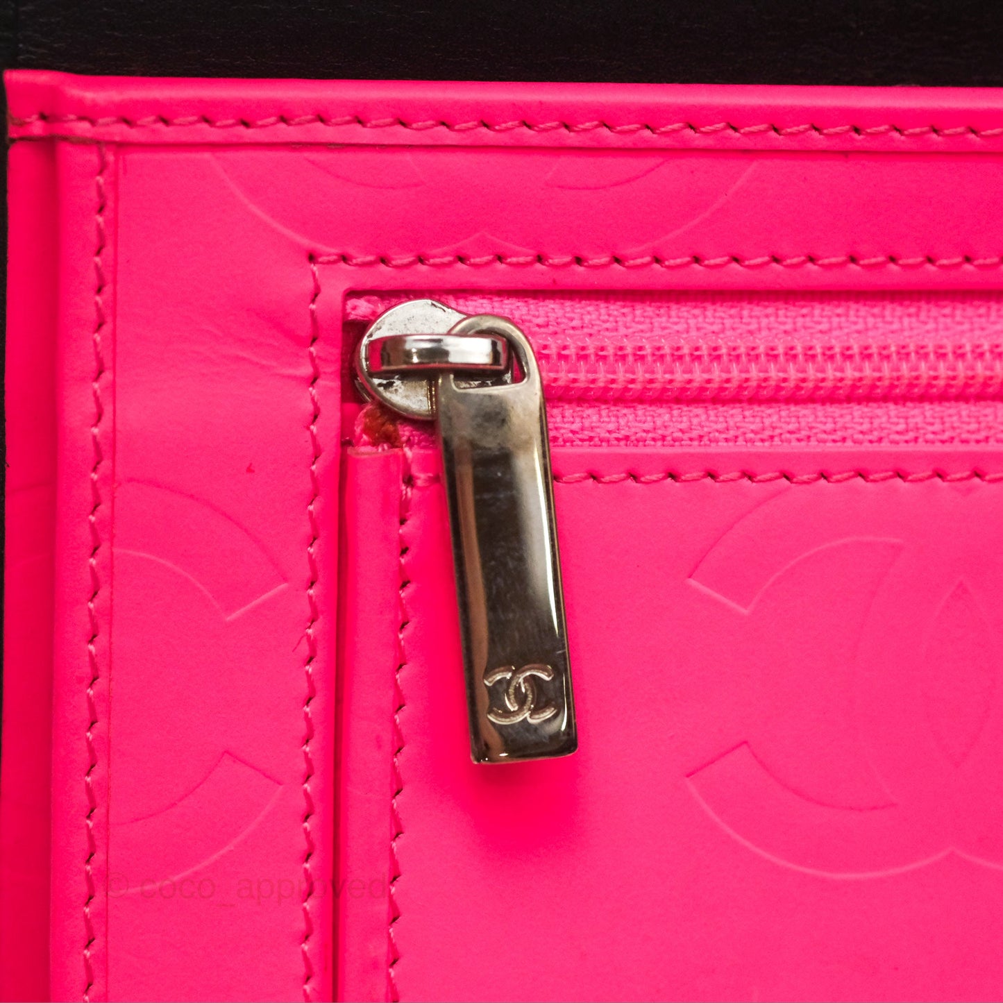 Chanel Quilted Cambon Yen Flap Wallet Black Calfskin Silver Hardware