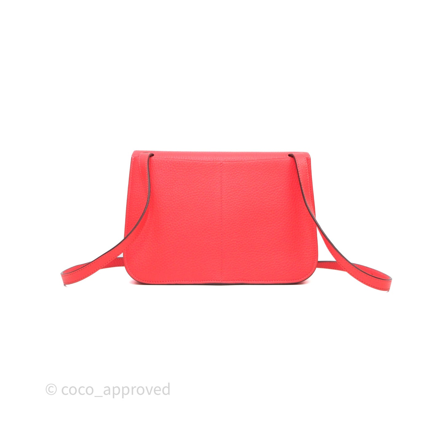 Hermès Halzan 25 Taurillon Cleme Rose Texas 0E Clemence Palladium Hardware