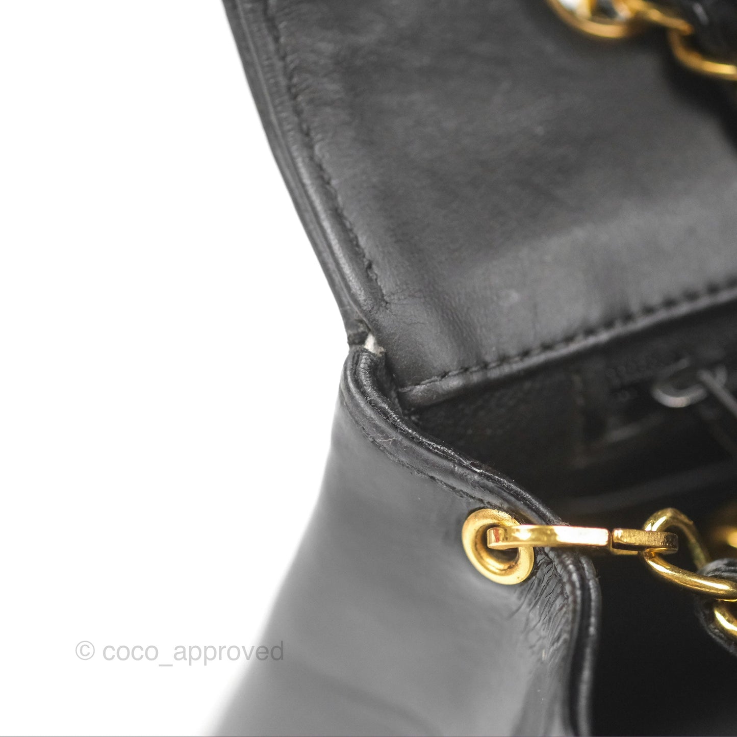 Chanel Vintage Quilted Medium Classic Diana Flap Bag Black 24K Gold Hardware