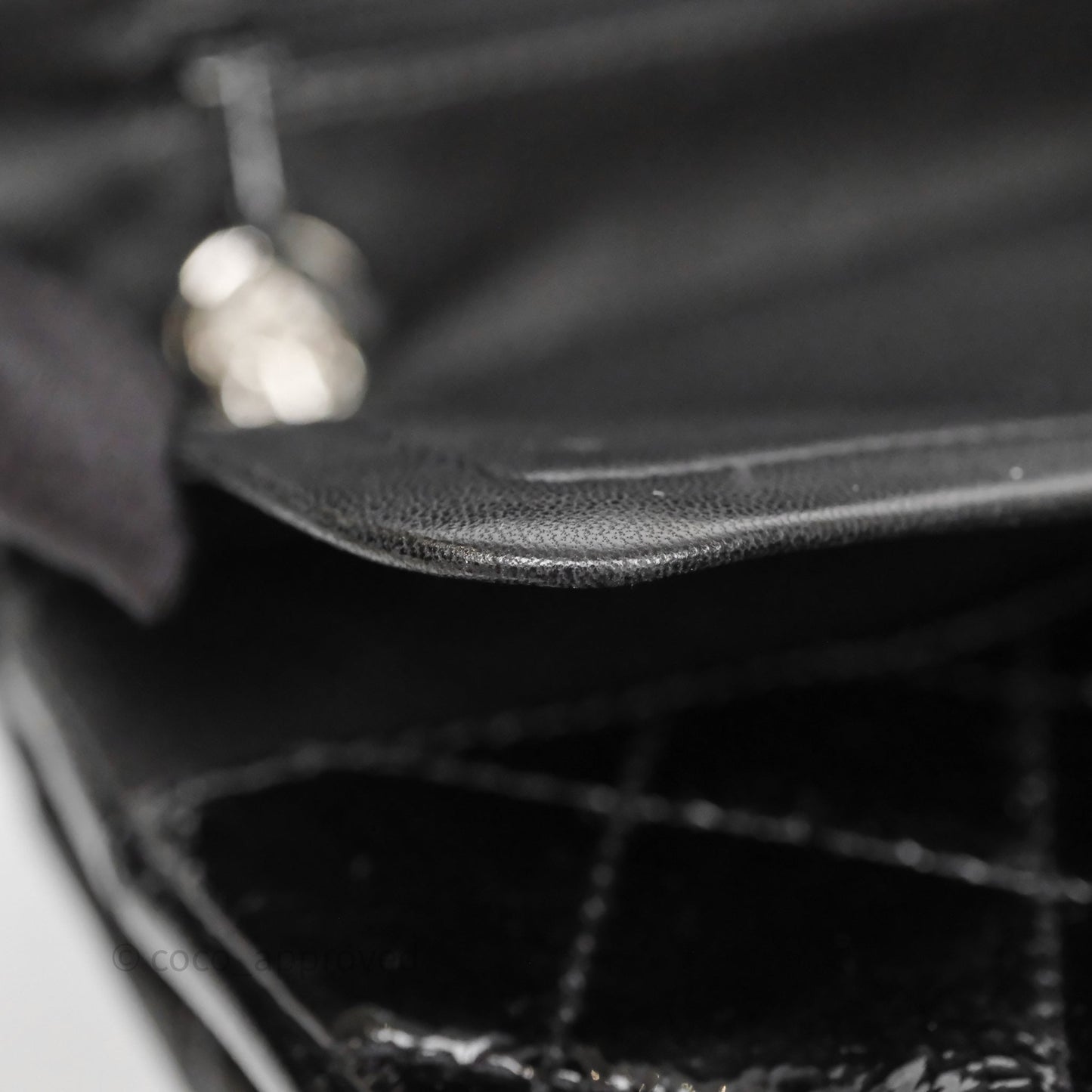 Chanel 2.55 Reissue Glazed Calfskin So Black 227 Silver Hardware