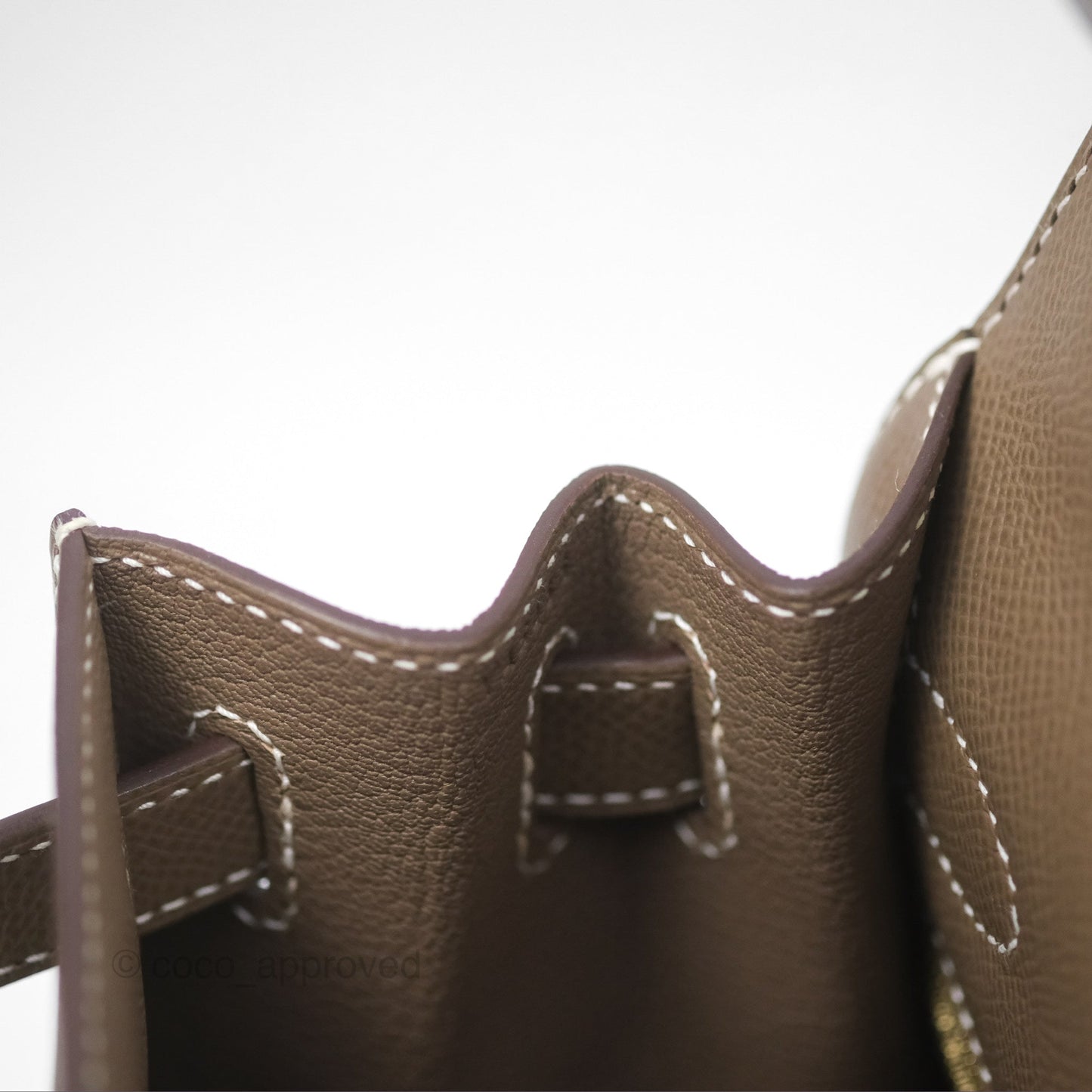 Hermès Kelly Sellier 28 Etoupe 18 Epsom Gold Hardware