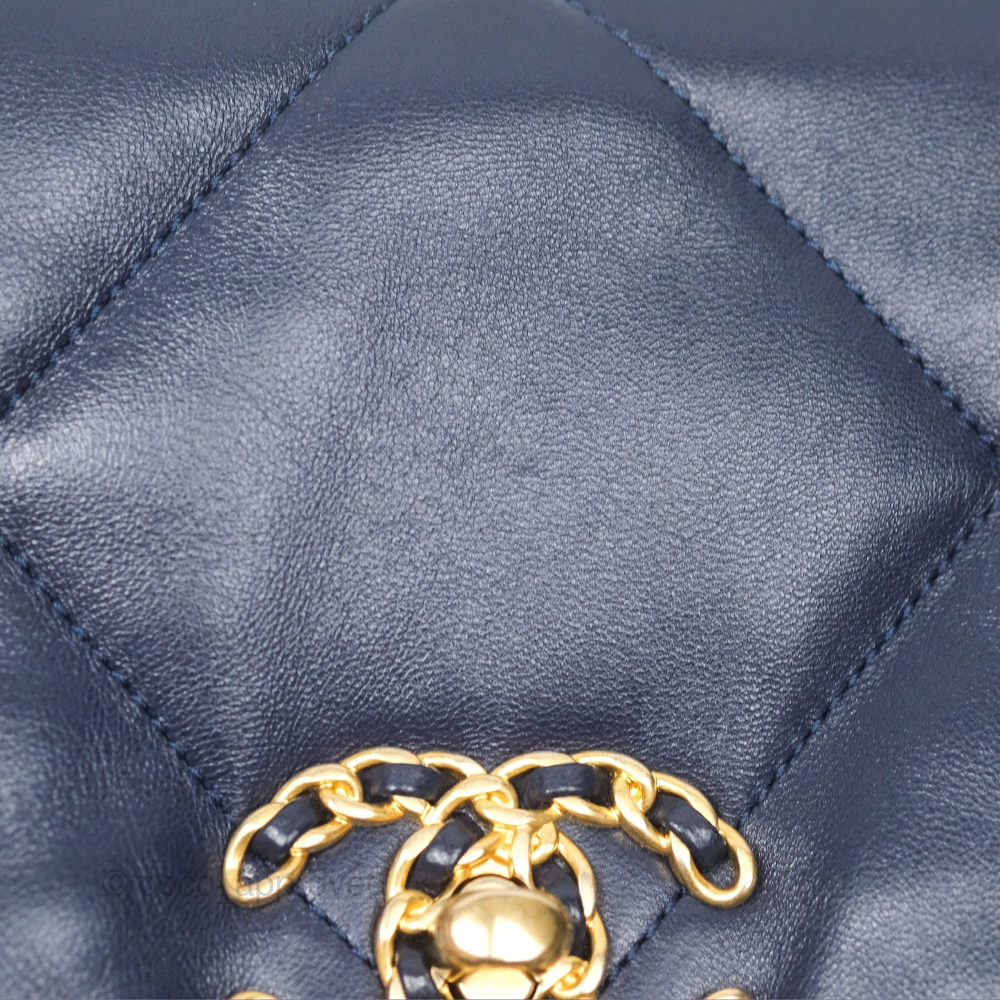 Chanel 19 Small Dark Navy Mixed Hardware