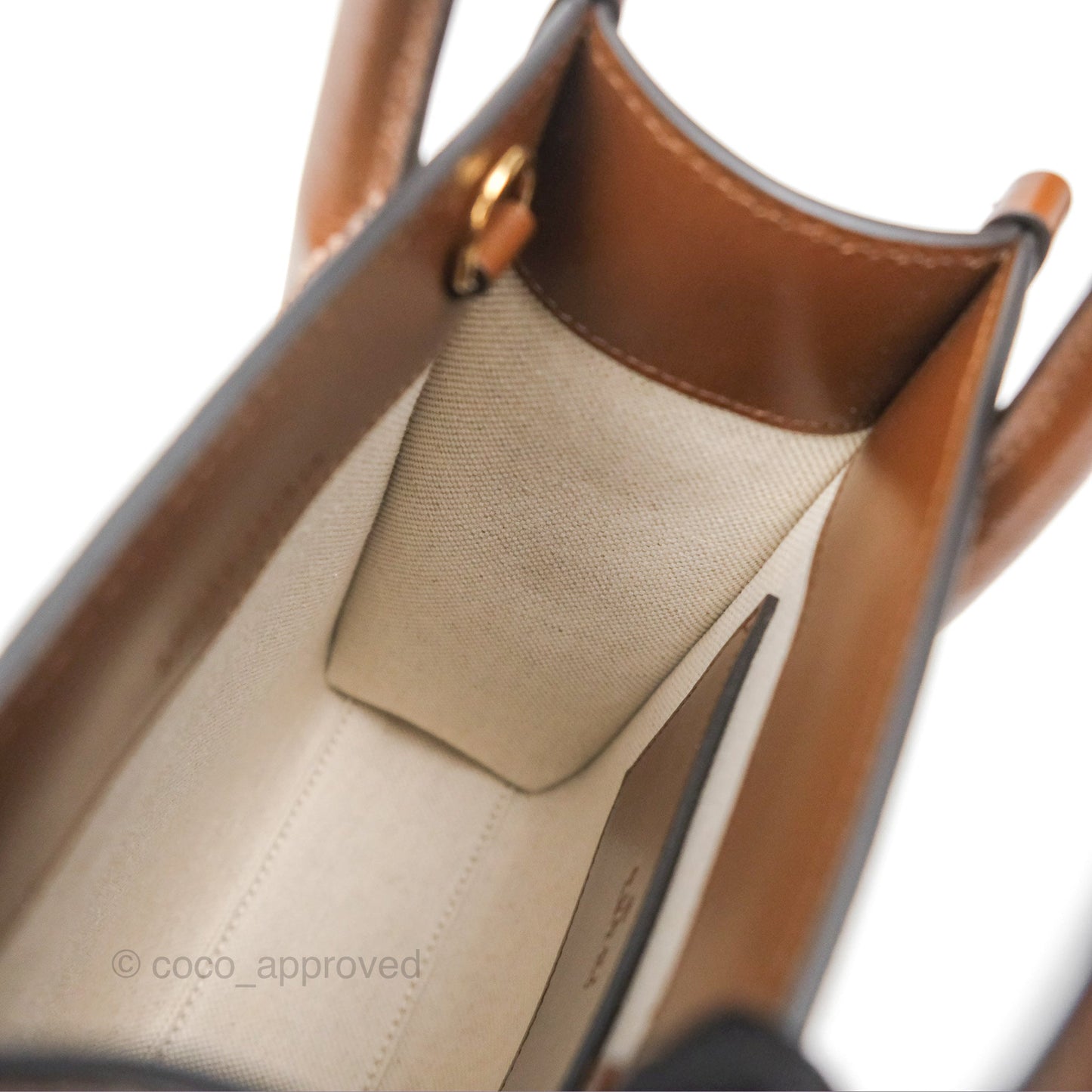 Gucci Mini Tote Bag with Interlocking G Beige / Ebony GG Supreme Canvas