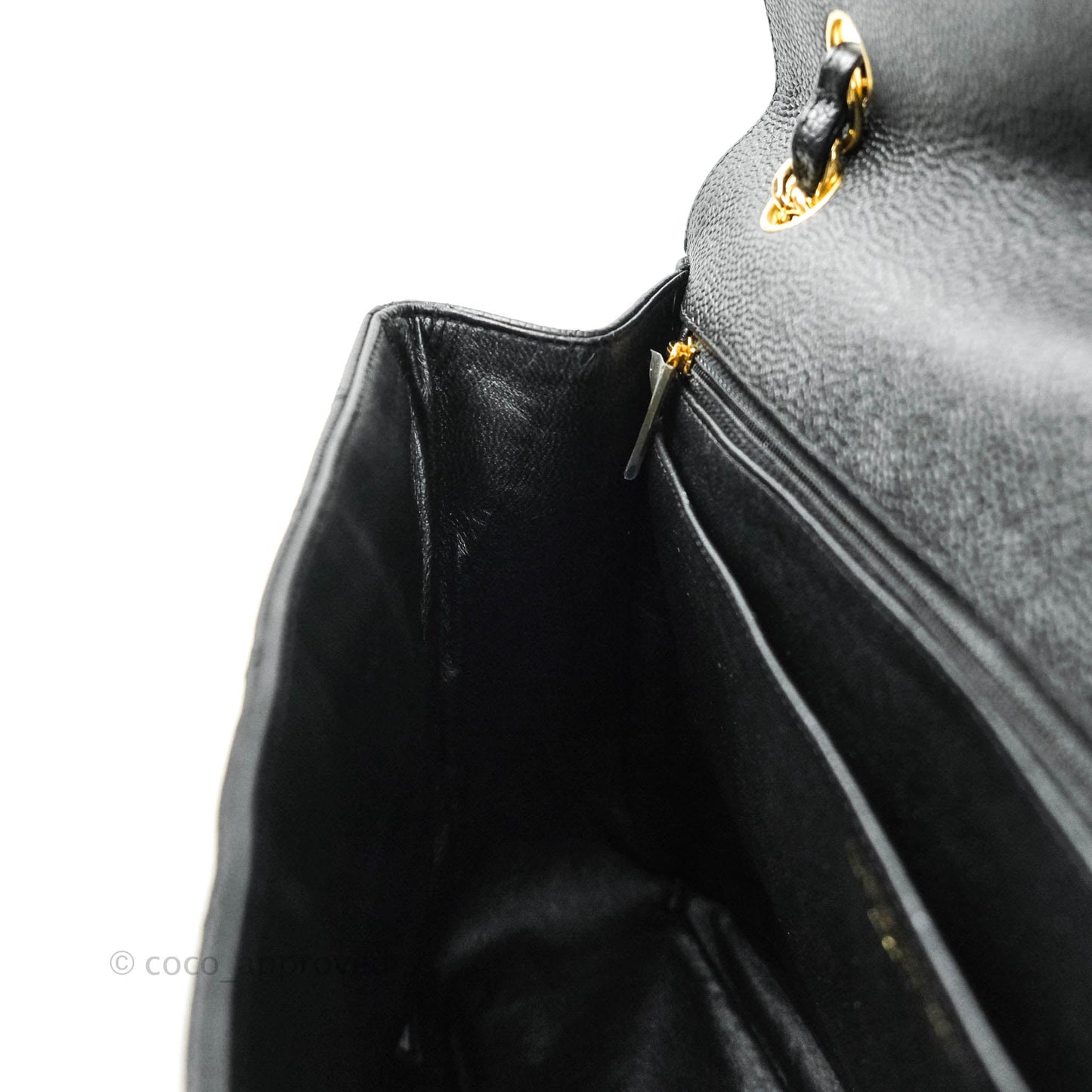 Chanel Classic Single Flap Maxi Black Caviar Gold Hardware