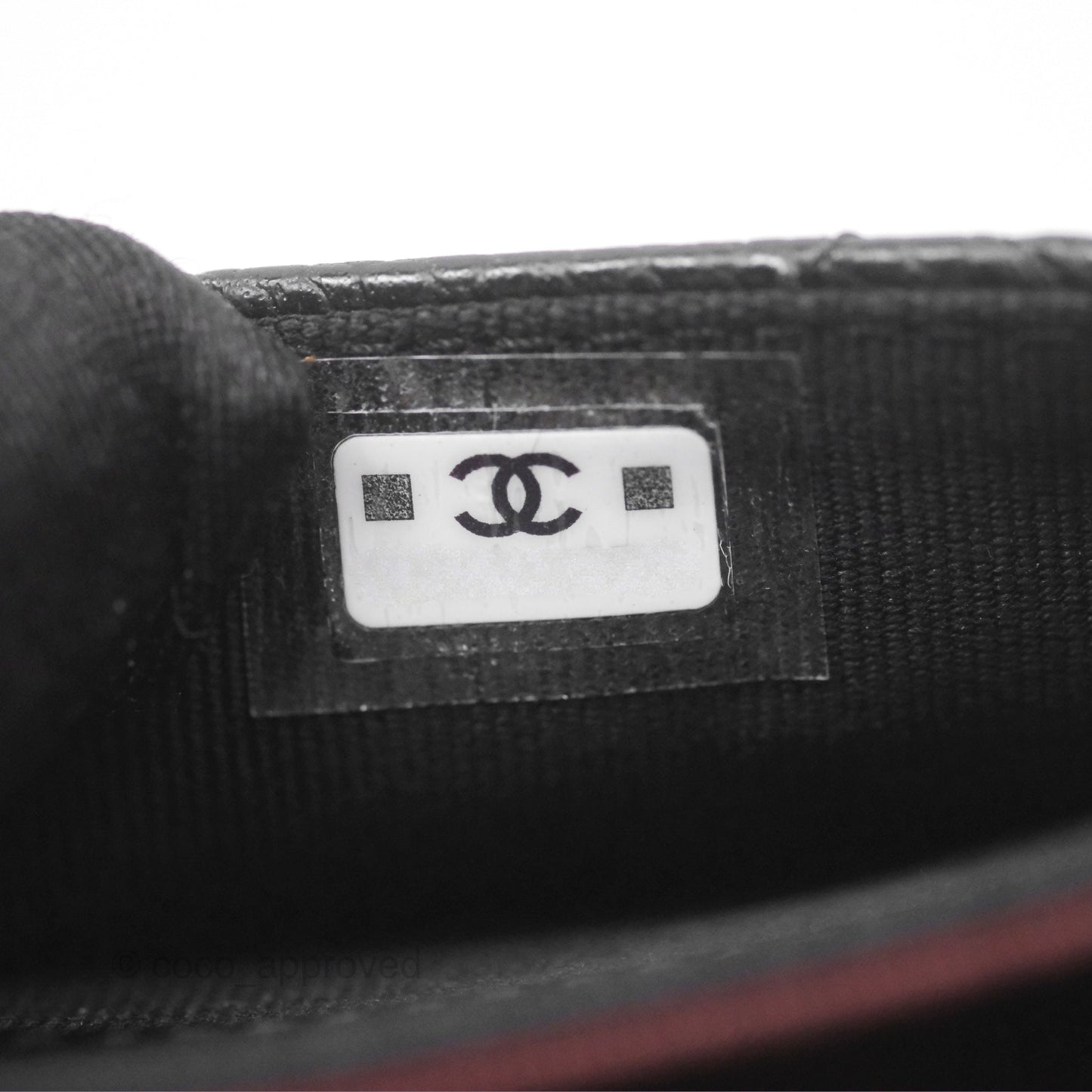 Chanel Quilted Flap Card Holder Caviar Black Gold Hardware