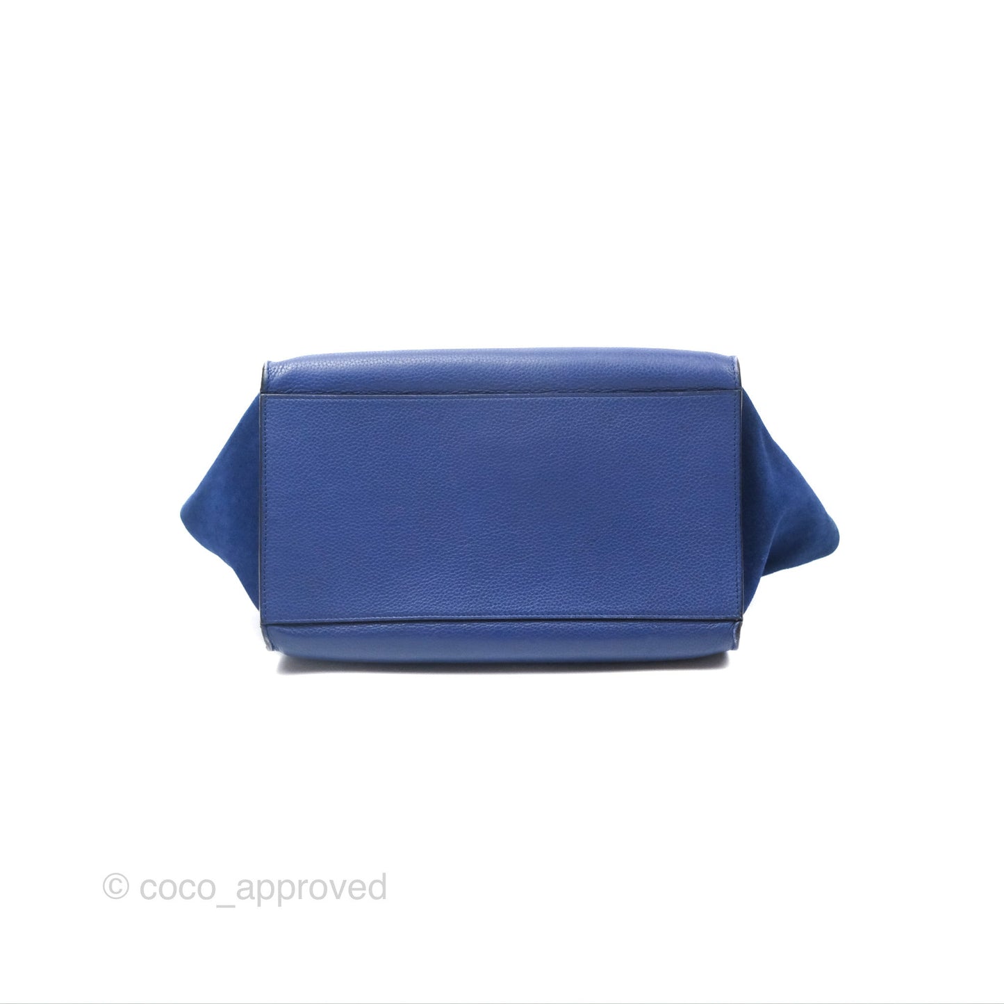 Celine Small Sleek Trapeze Blue Calfskin