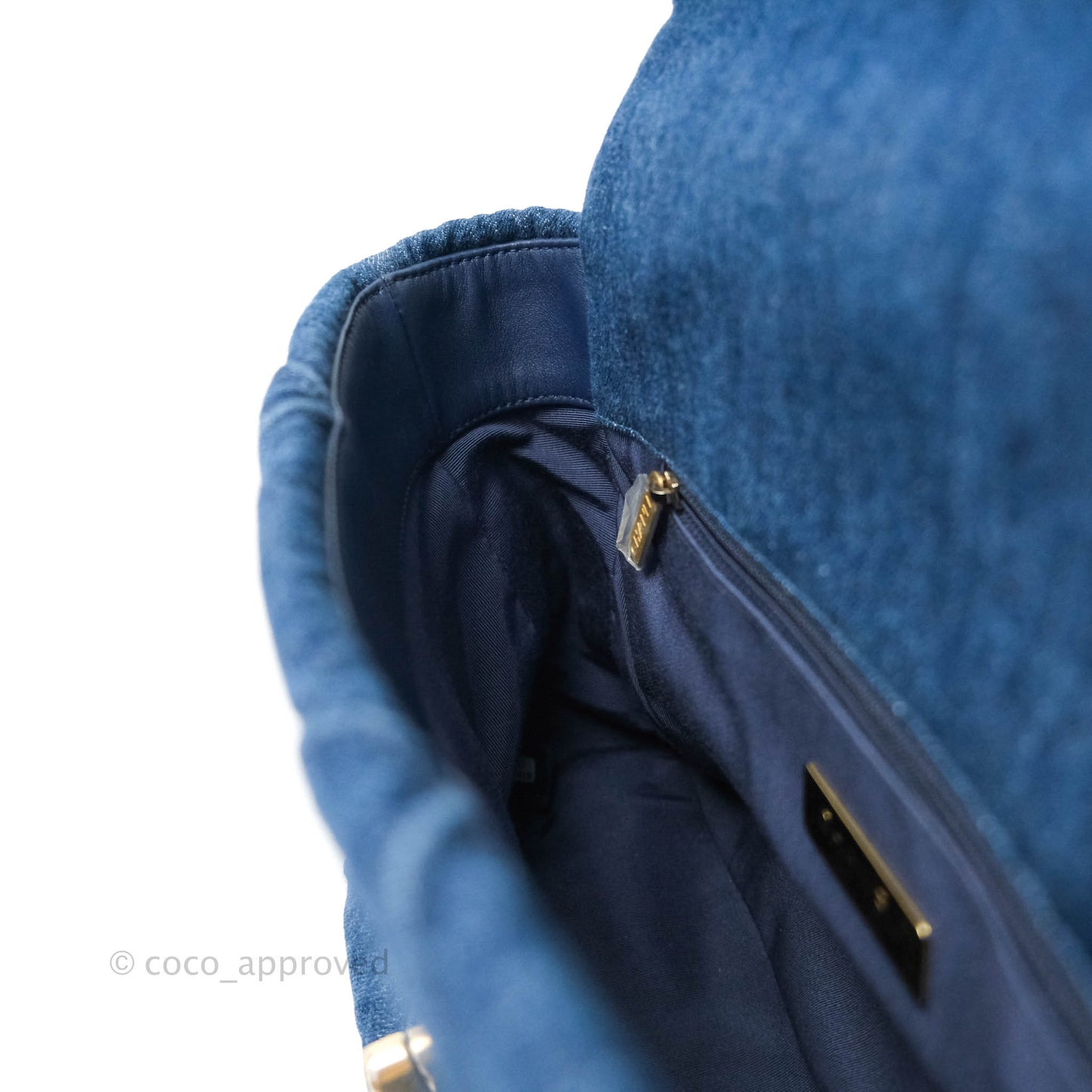 Chanel 19 Medium Dark Denim Mixed Hardware