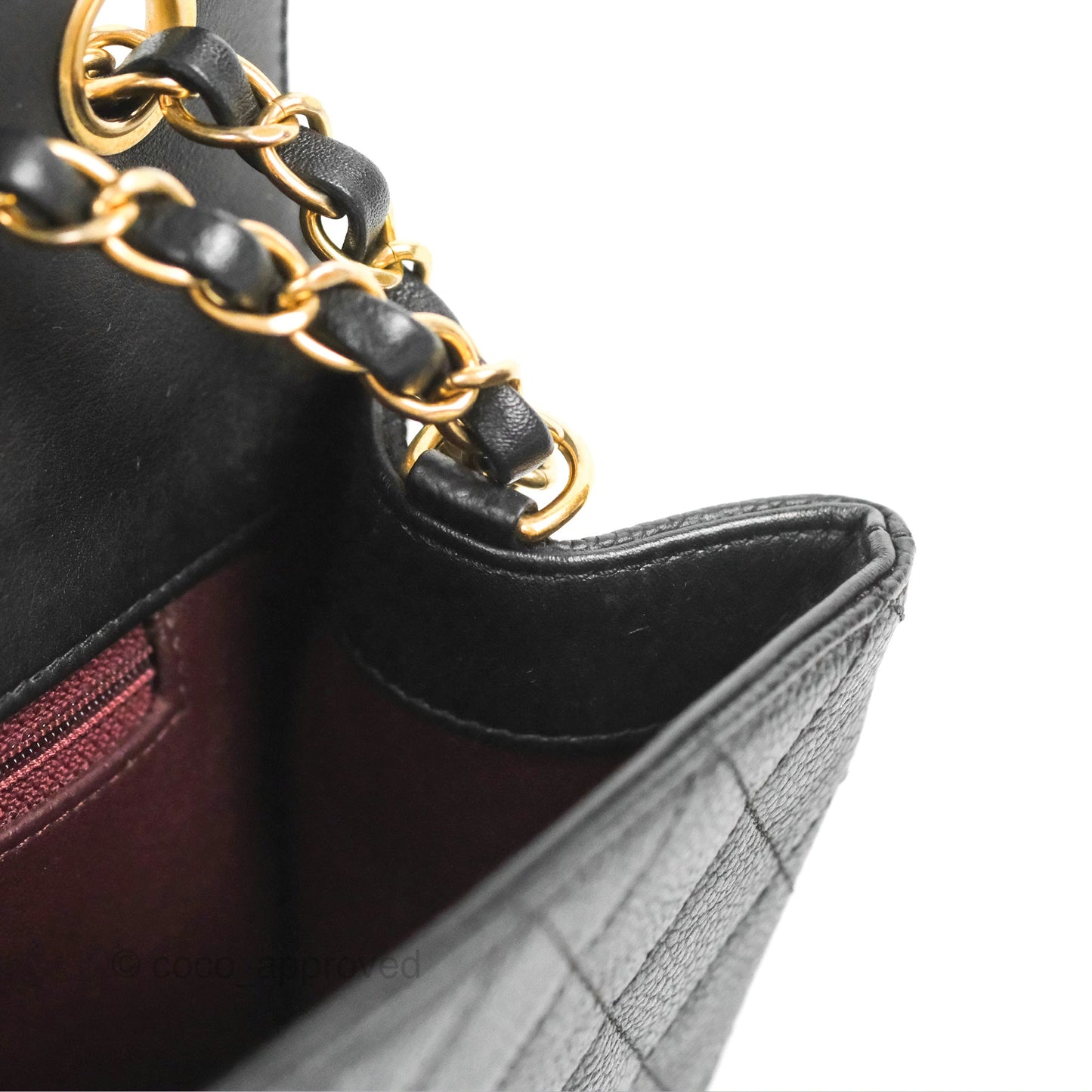Chanel Quilted Medium CC Filigree Flap Black Caviar
