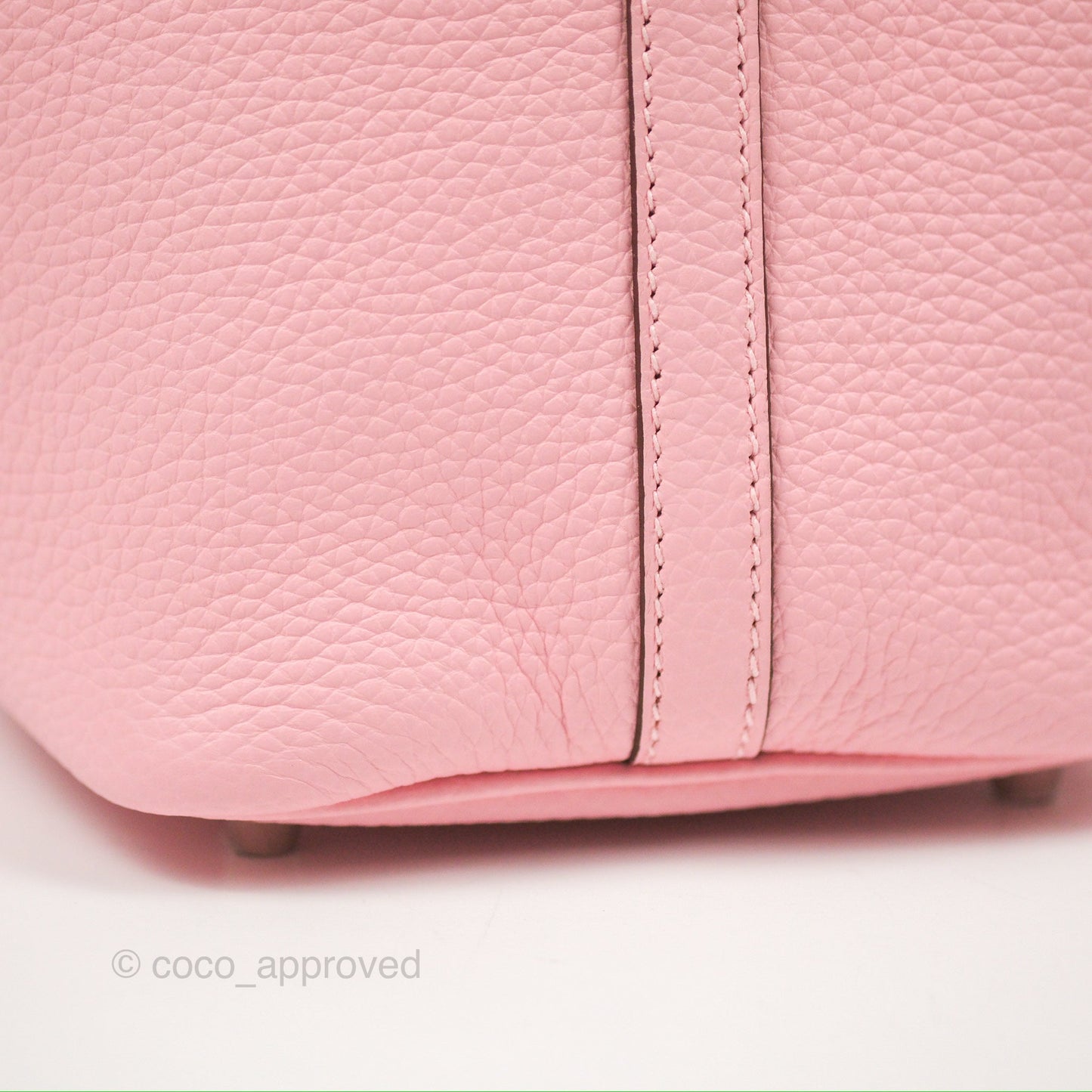 Hermès Picotin 18 Rose Sakura Clemence Palladium Hardware