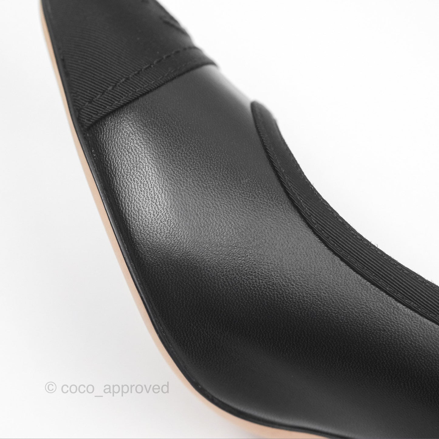Chanel Classic Heels CC Black Lambskin Size 39.5