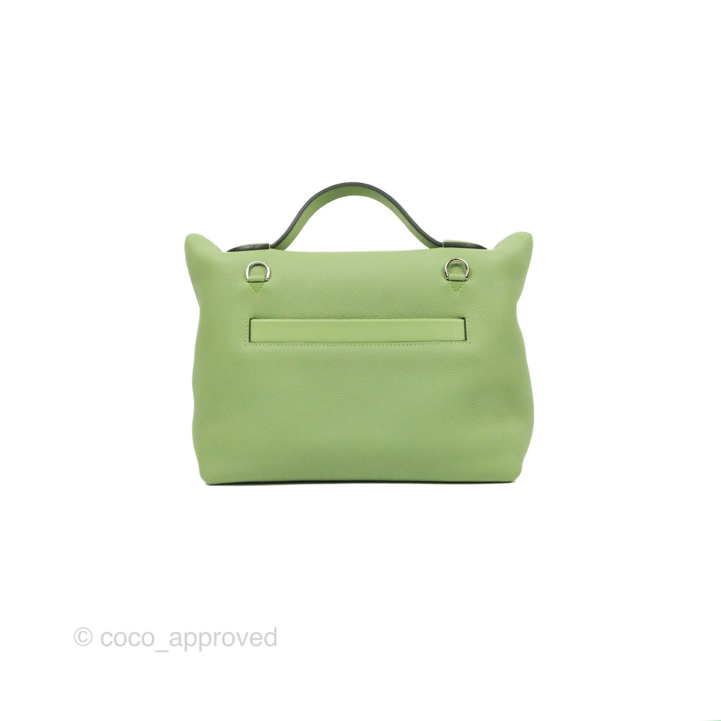 Hermès 24/24 29 Vert Criquet/Bamboo Evercolor/Swift Palladium Hardware