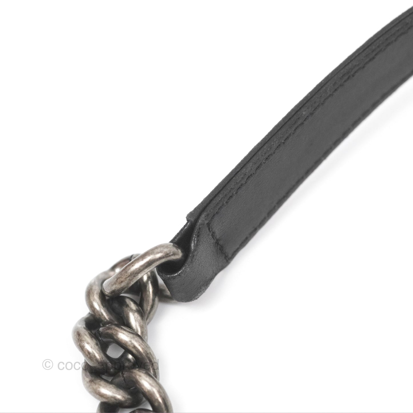 Chanel Quilted Medium Boy Black Lambskin Ruthenium Hardware